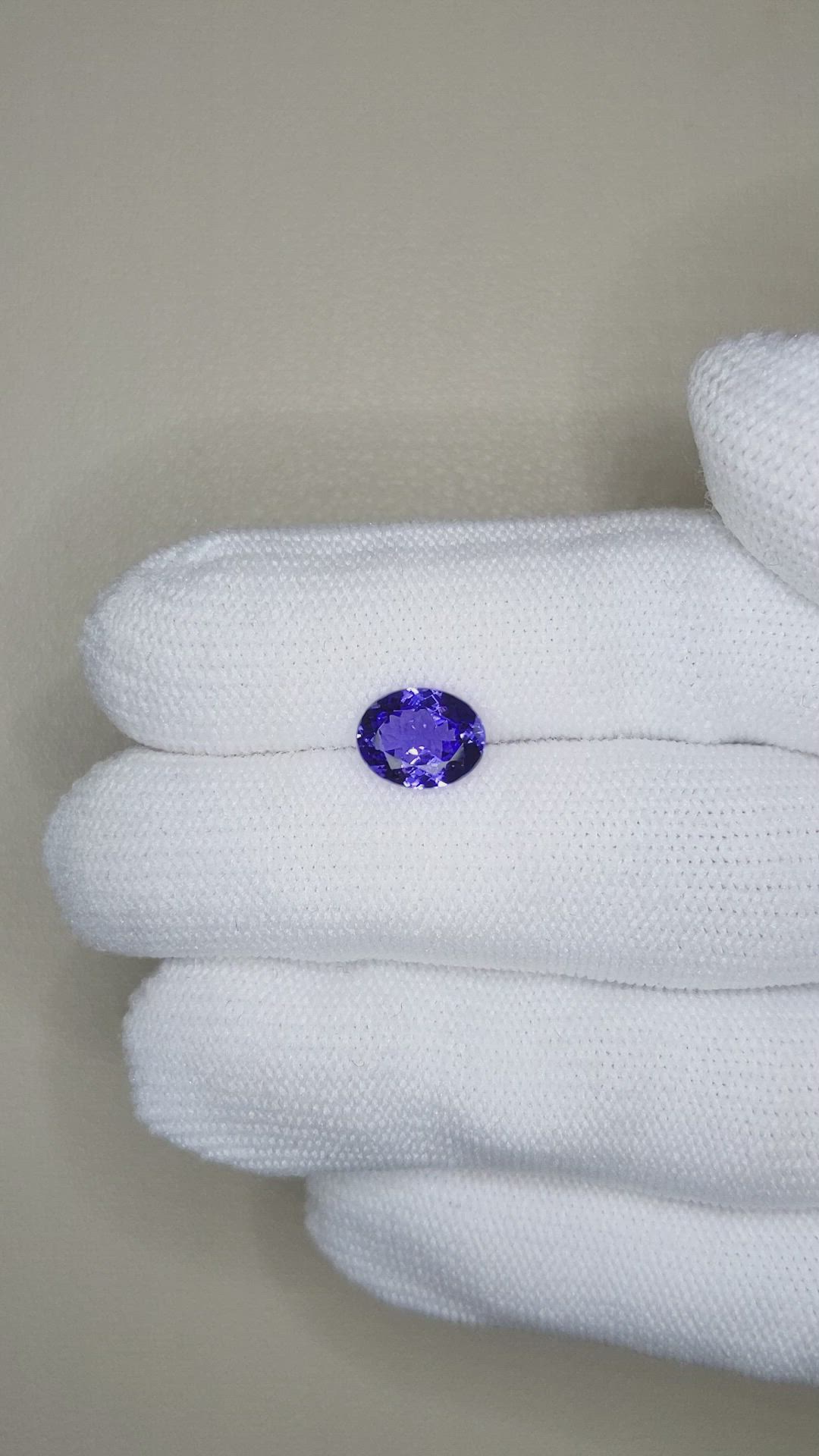 2.07 Ct. Violetish Blue Tanzanite from Tanzania Size Video