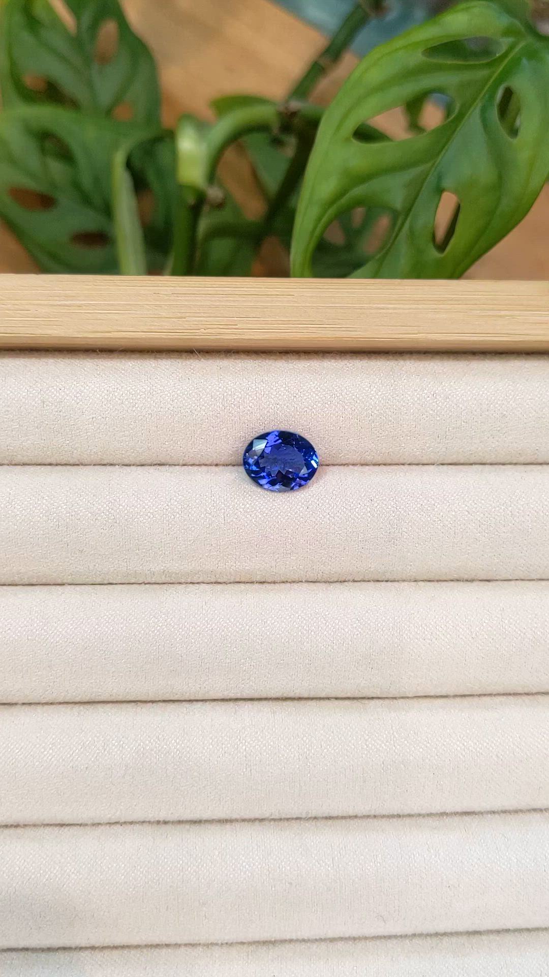 2.66 Ct. Violetish Blue Tanzanite from Tanzania Size Video