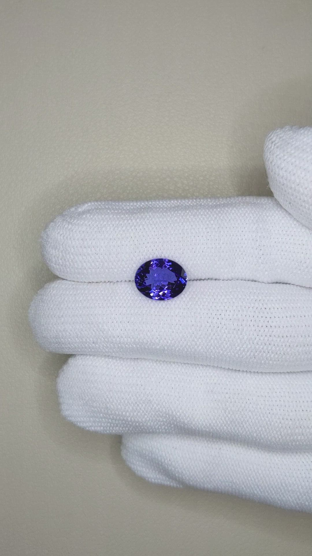 2.66 Ct. Violetish Blue Tanzanite from Tanzania Size Video