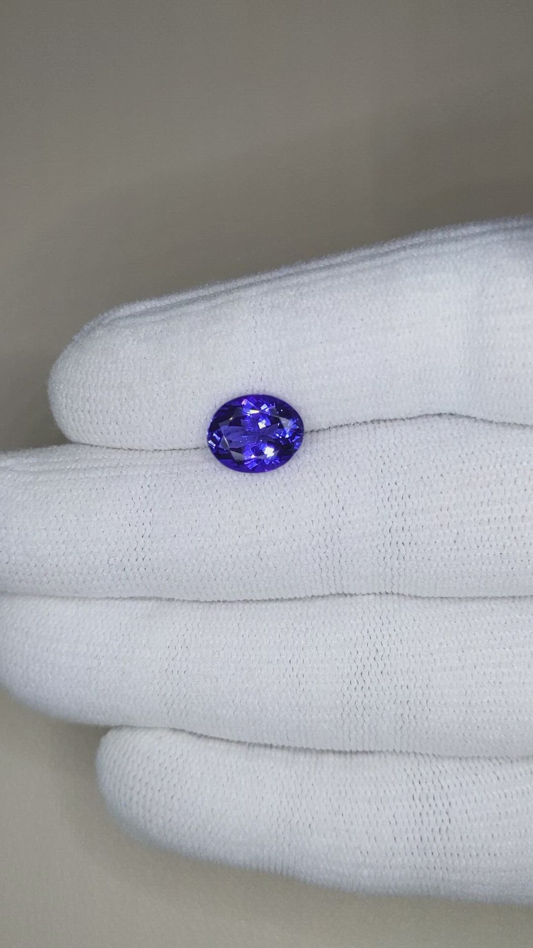 2.89 Ct. Violetish Blue Tanzanite from Tanzania Size Video