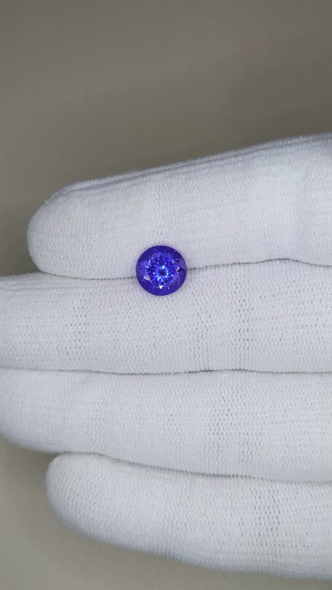 2.06 Ct. Violetish Blue Tanzanite from Tanzania Size Video