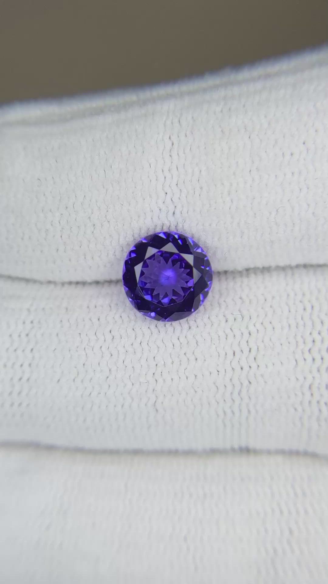 2.24 Ct. Violetish Blue Tanzanite from Tanzania Size Video