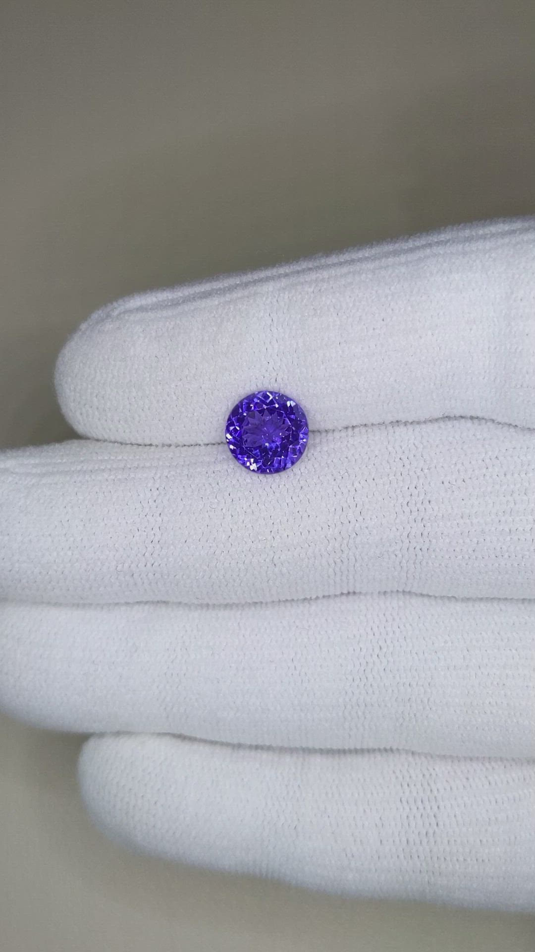 2.24 Ct. Violetish Blue Tanzanite from Tanzania Size Video