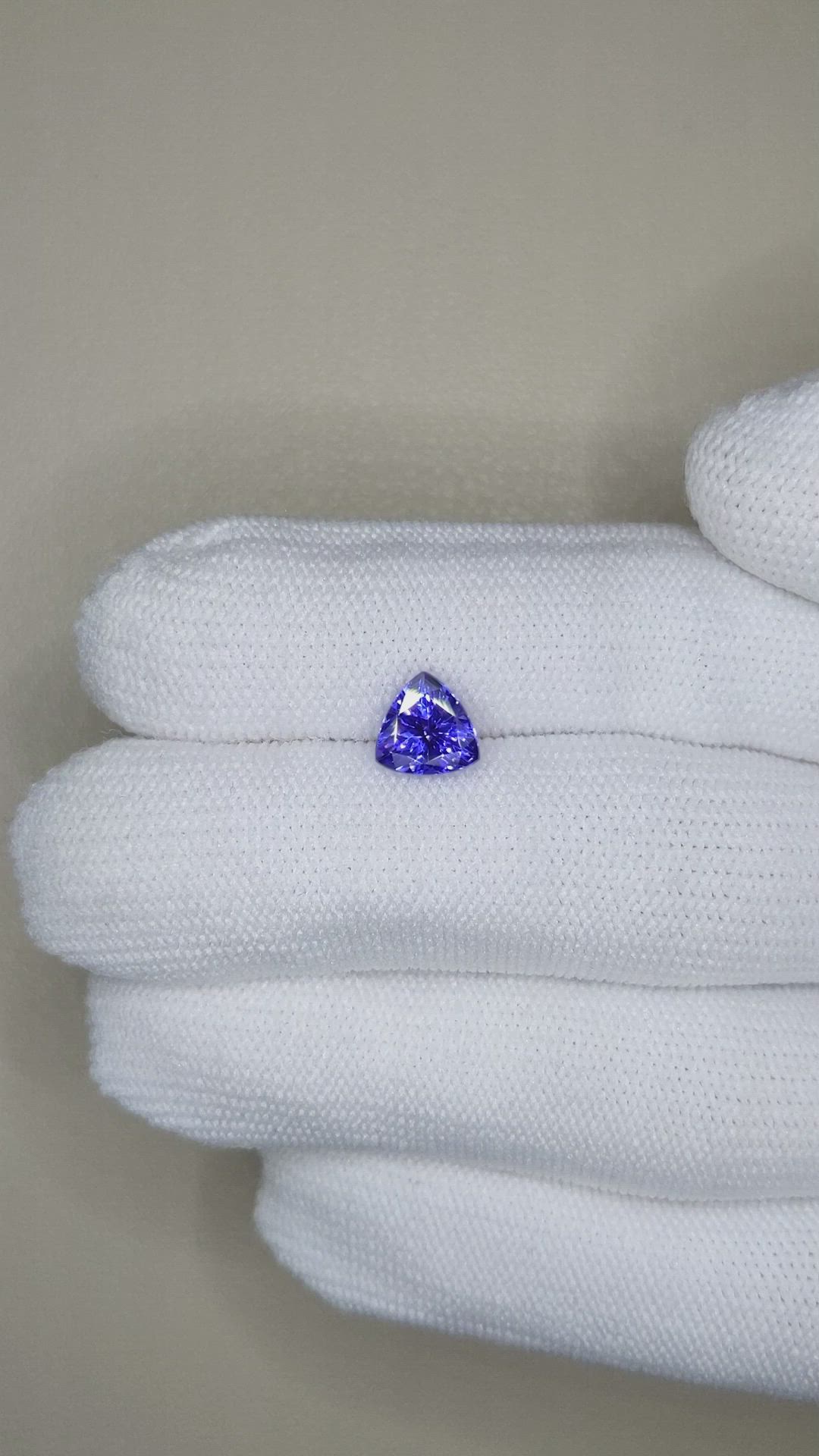 1.44 Ct. Violetish Blue Tanzanite from Tanzania Size Video