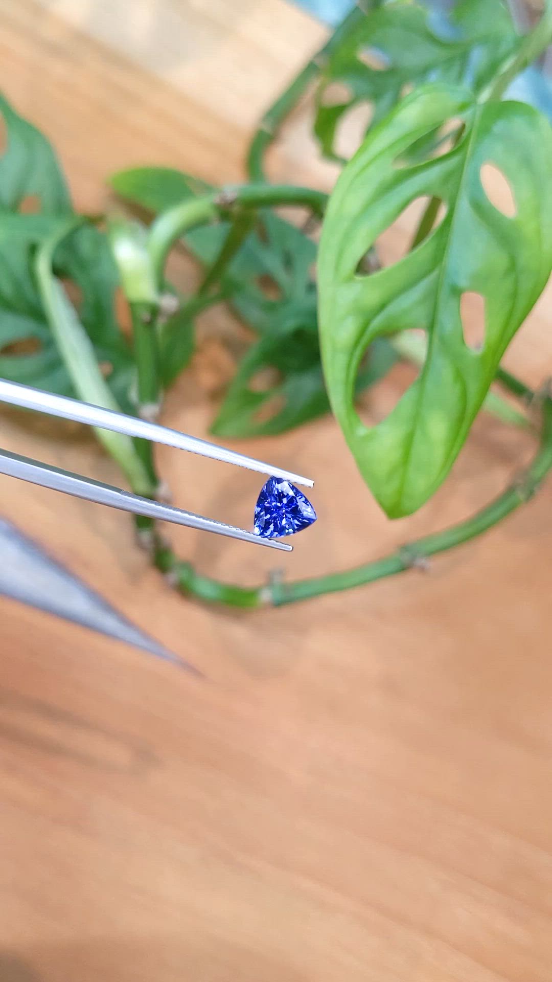 1.44 Ct. Violetish Blue Tanzanite from Tanzania Size Video