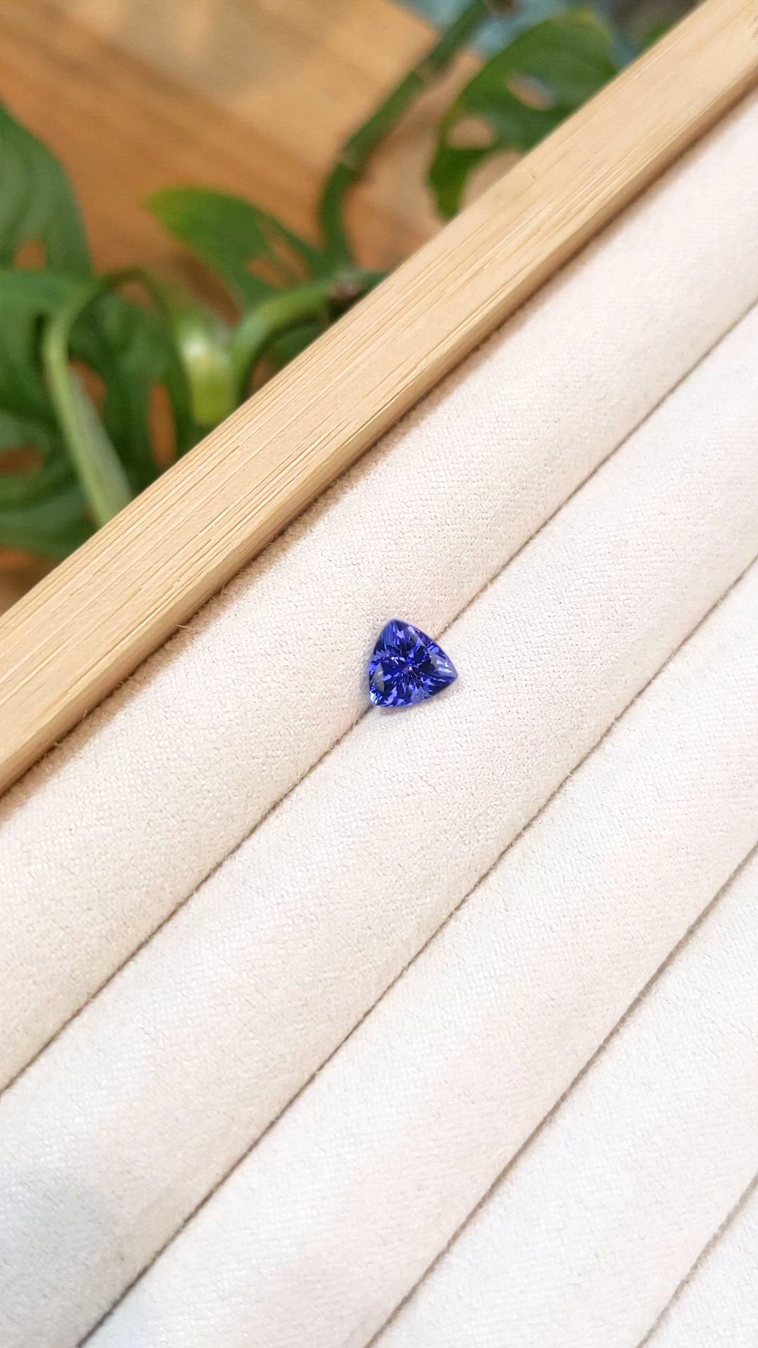 1.44 Ct. Violetish Blue Tanzanite from Tanzania Size Video
