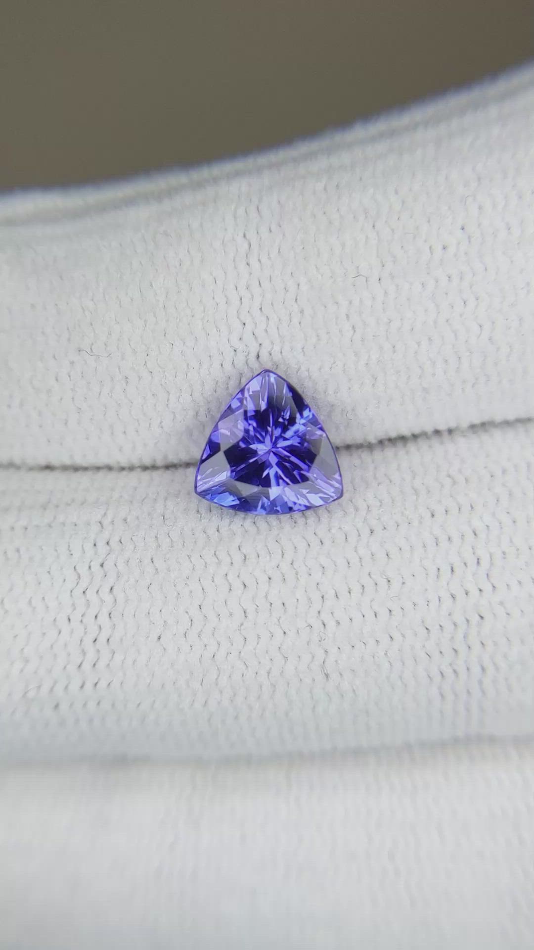 1.67 Ct. Violetish Blue Tanzanite from Tanzania Size Video