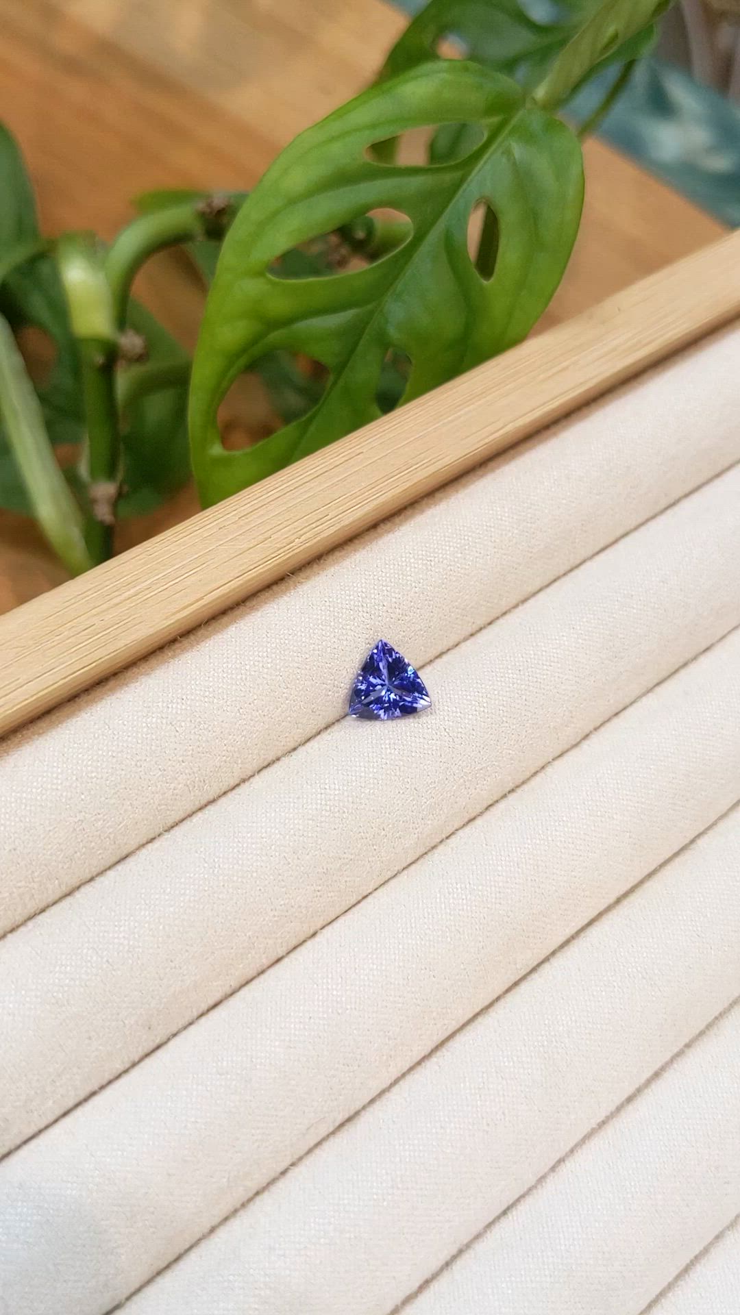 1.72 Ct. Violetish Blue Tanzanite from Tanzania Size Video