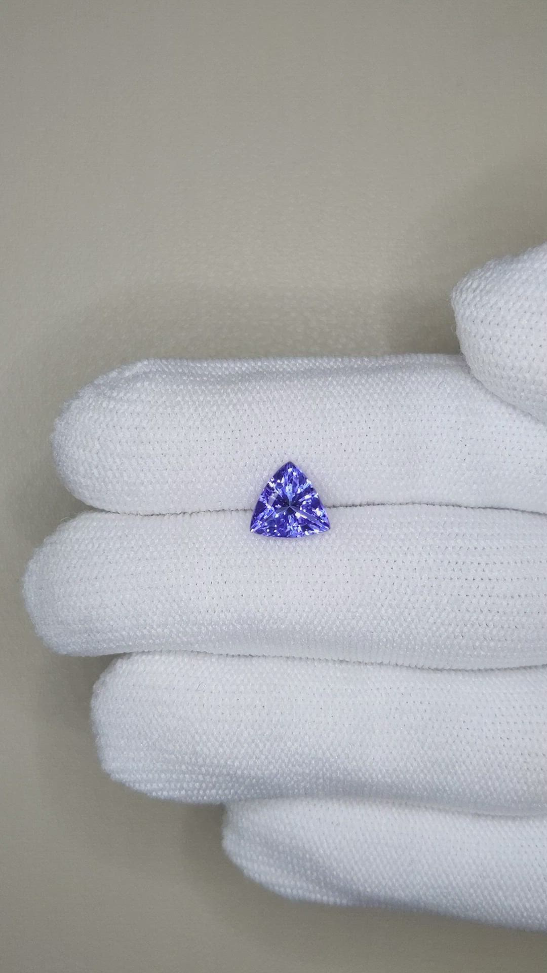 1.72 Ct. Violetish Blue Tanzanite from Tanzania Size Video