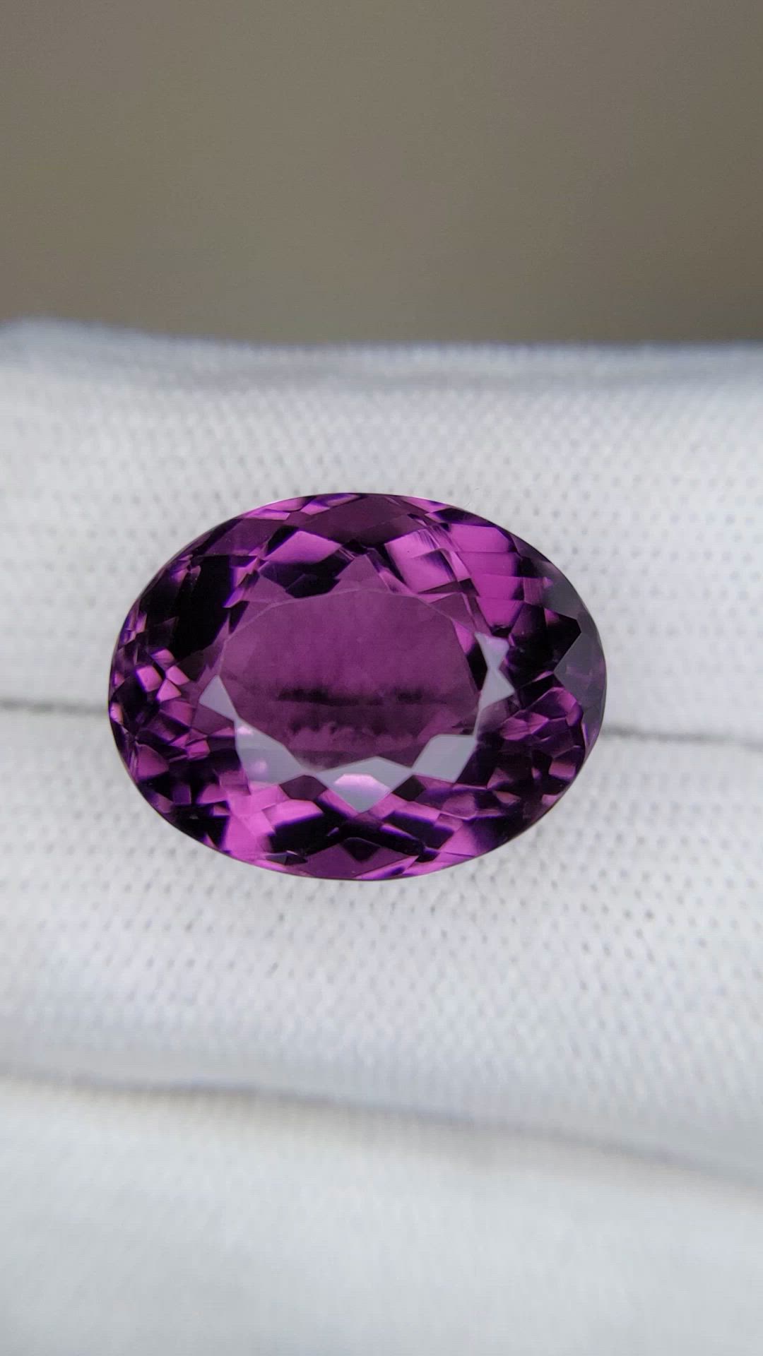 19.74 Ct. Purple Amethyst from Brazil Size Video