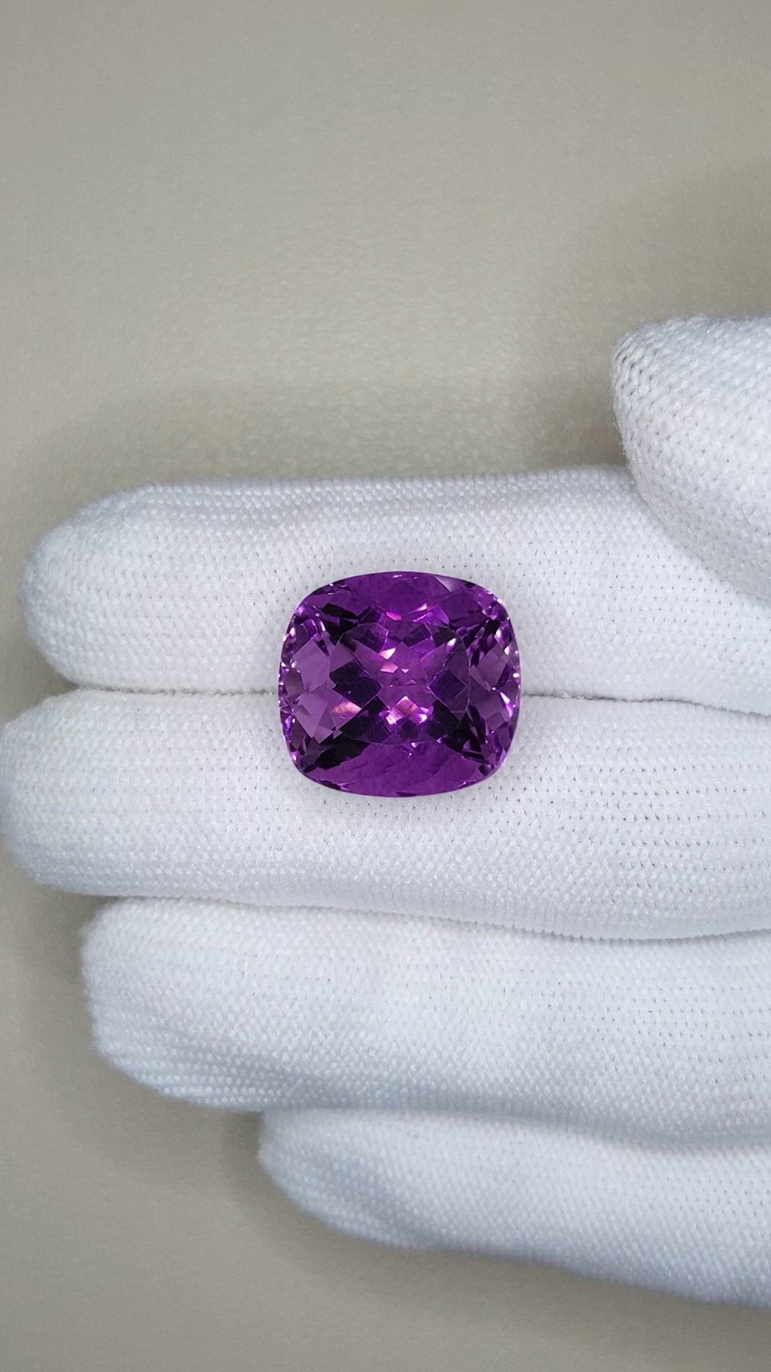18.48 Ct. Purple Amethyst from Brazil Size Video