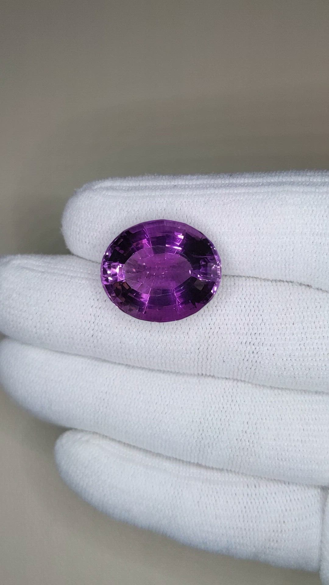 20.43 Ct. Purple Amethyst from Brazil Size Video