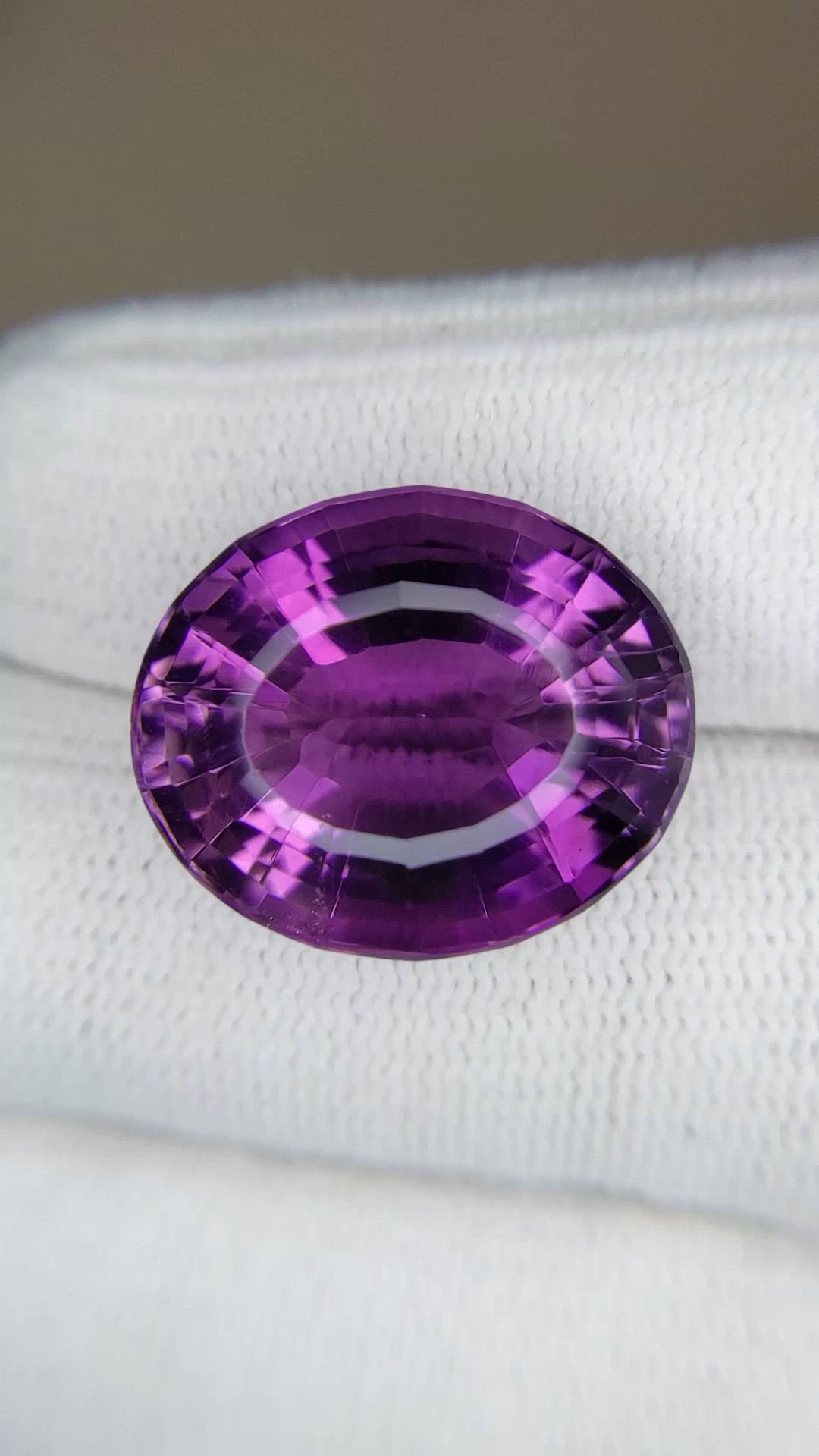 20.43 Ct. Purple Amethyst from Brazil Size Video