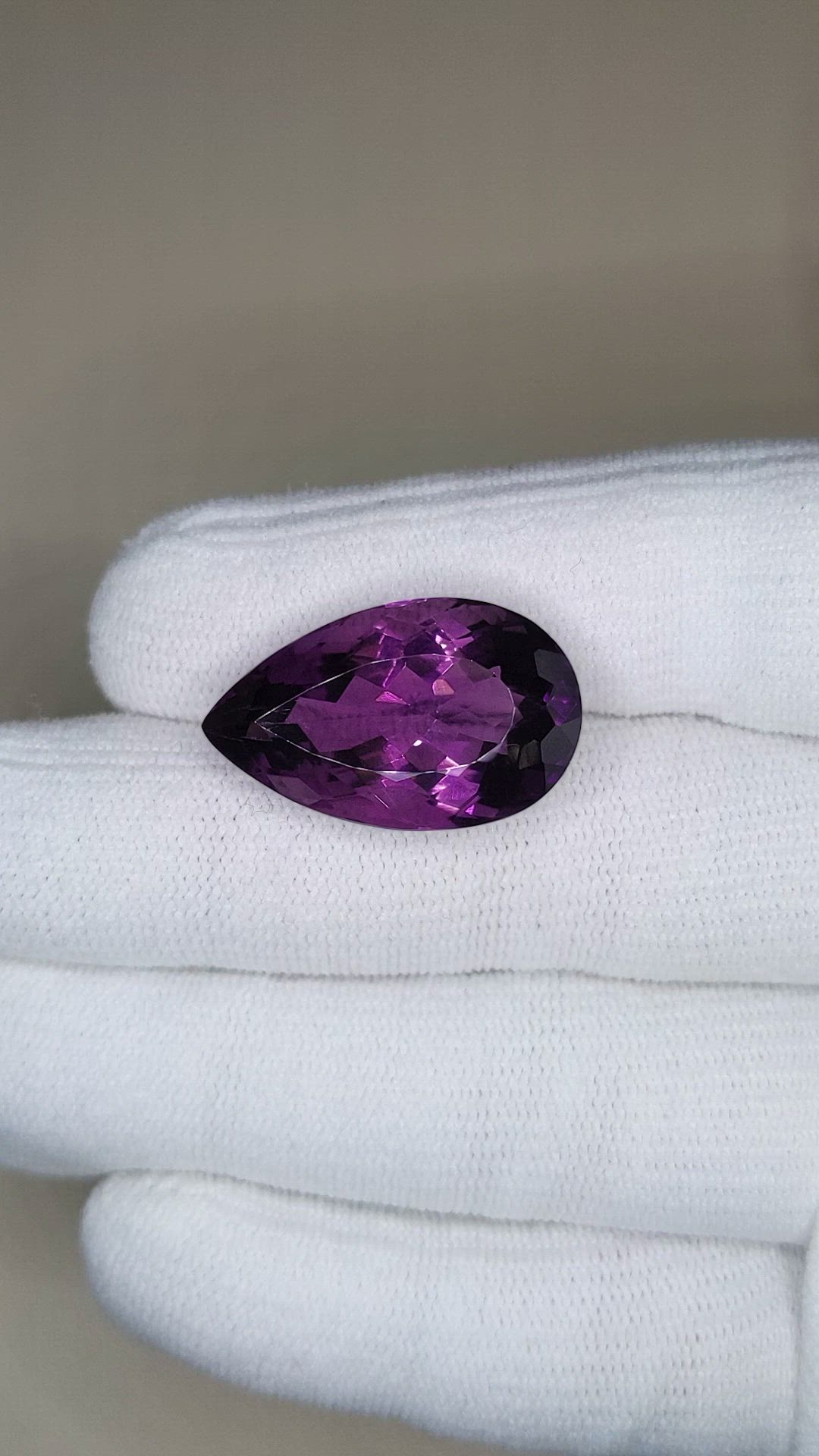 20.70 Ct. Purple Amethyst from Brazil Size Video