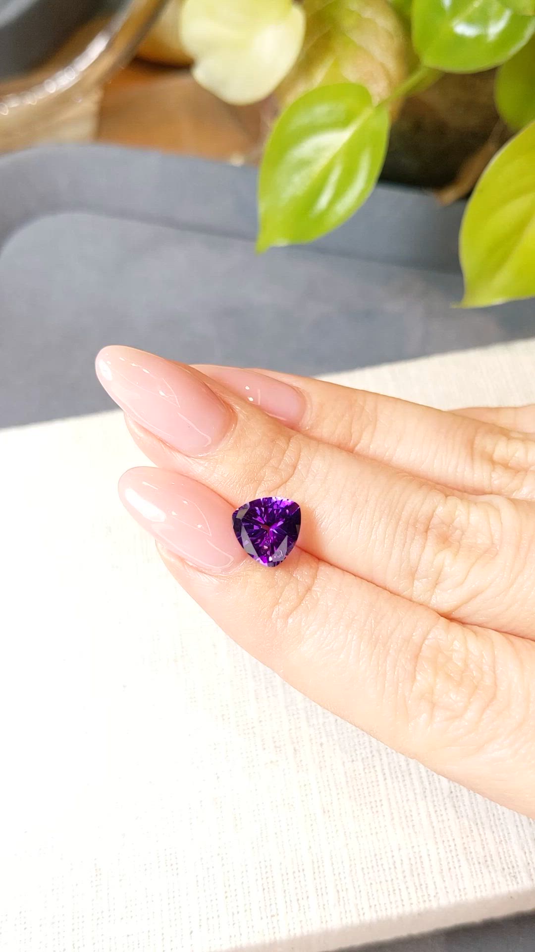 1.99 Ct. Purple Amethyst from Brazil Size Video