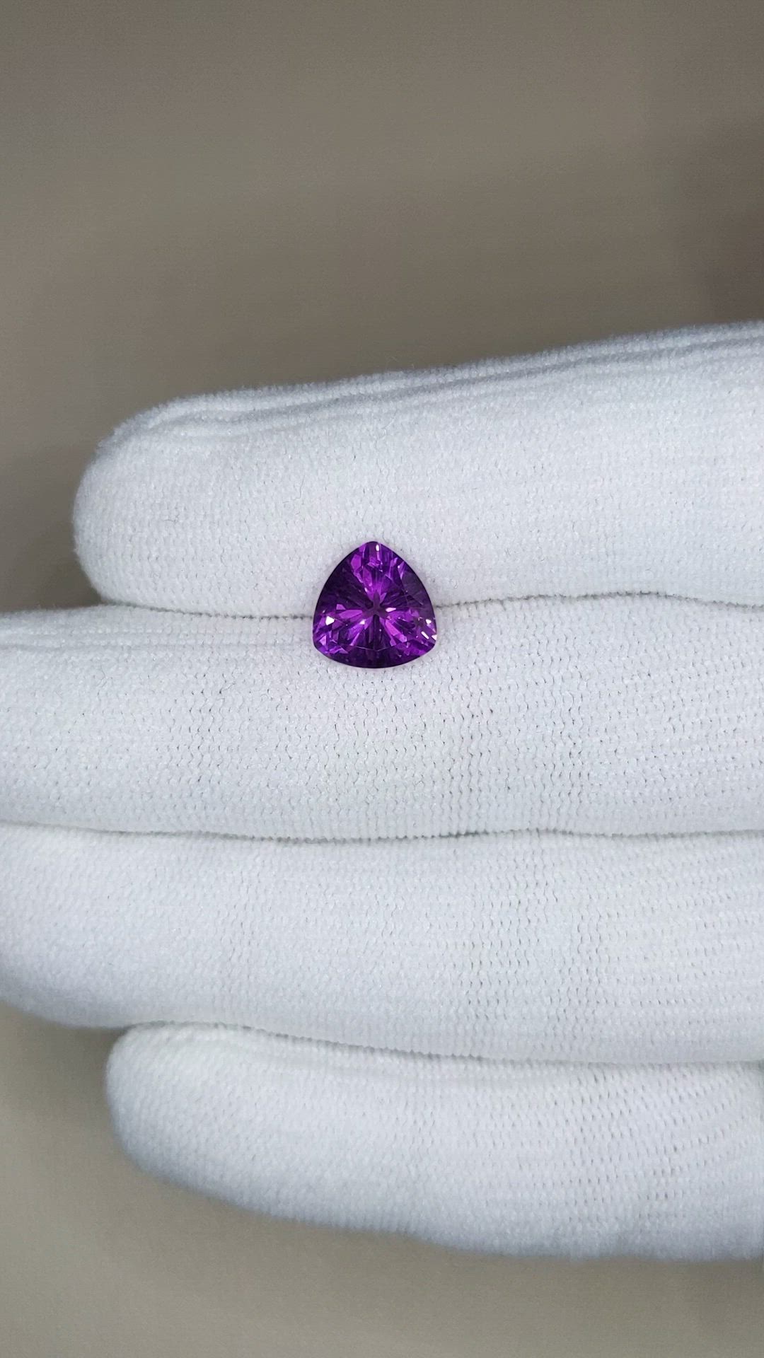 1.99 Ct. Purple Amethyst from Brazil Size Video