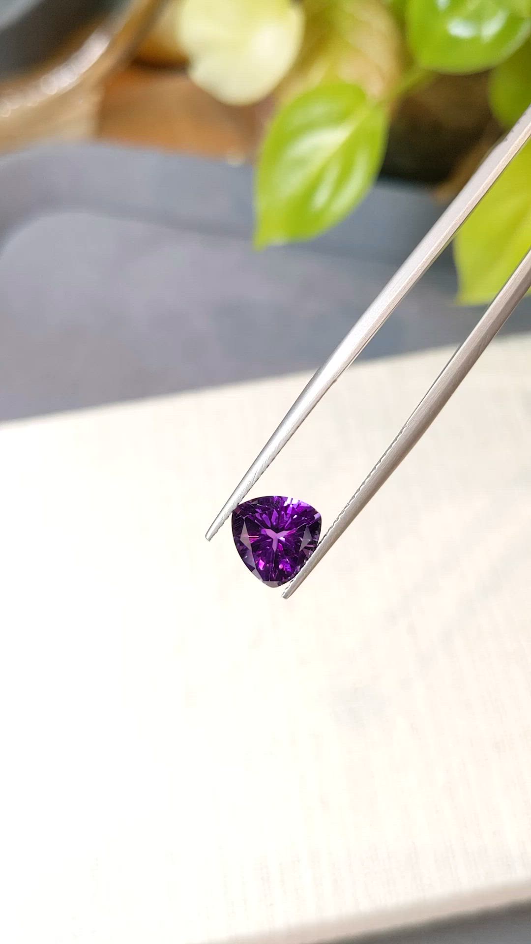 1.99 Ct. Purple Amethyst from Brazil Size Video
