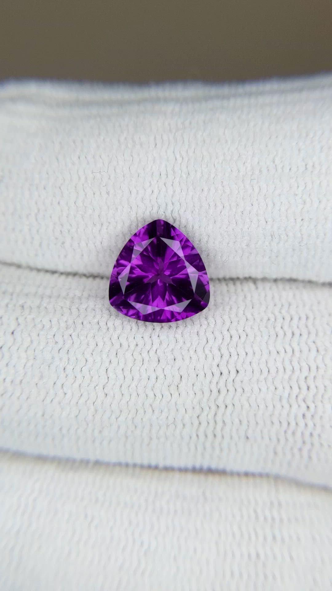 1.99 Ct. Purple Amethyst from Brazil Size Video