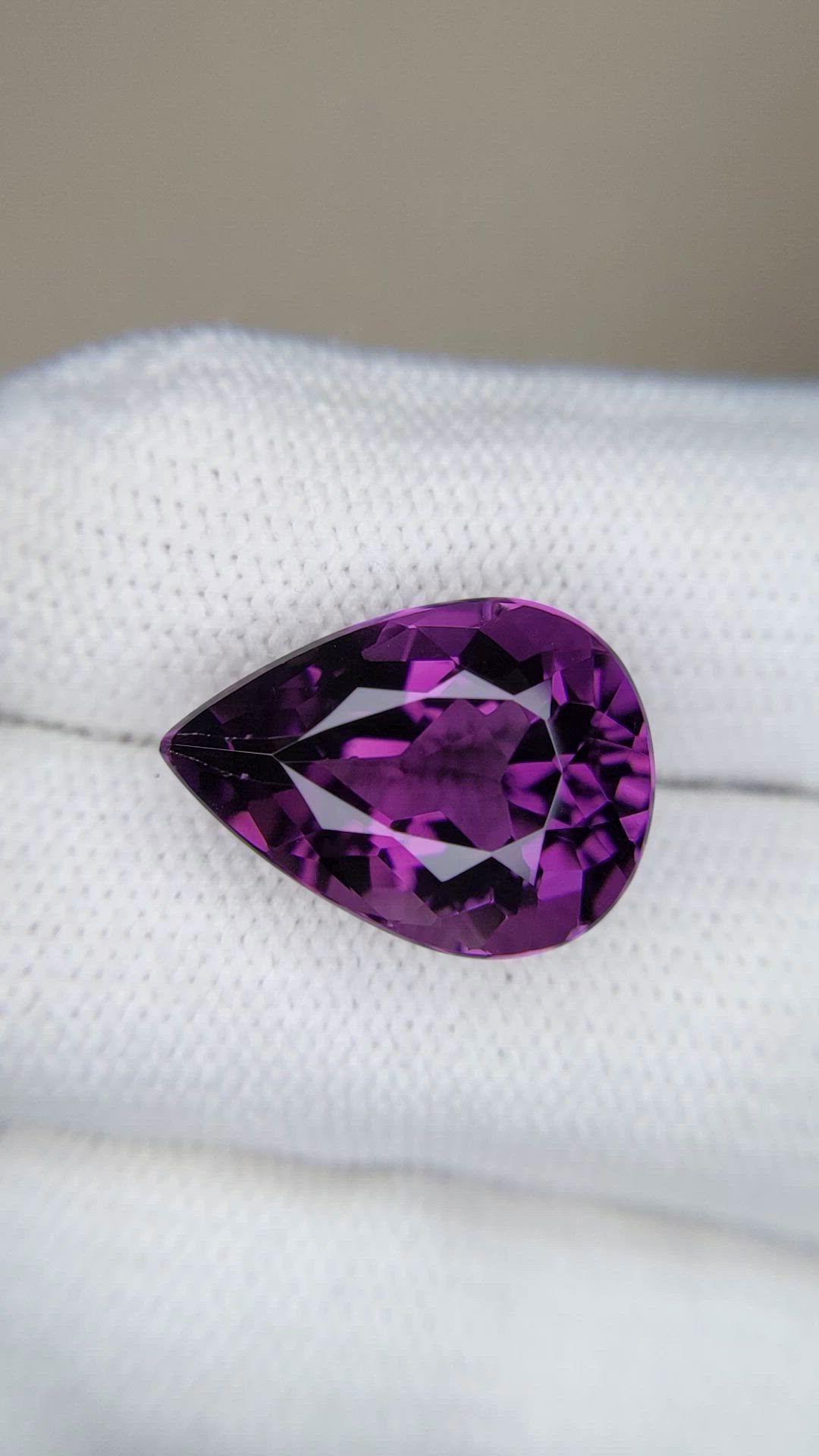 9.85 Ct. Purple Amethyst from Brazil Size Video