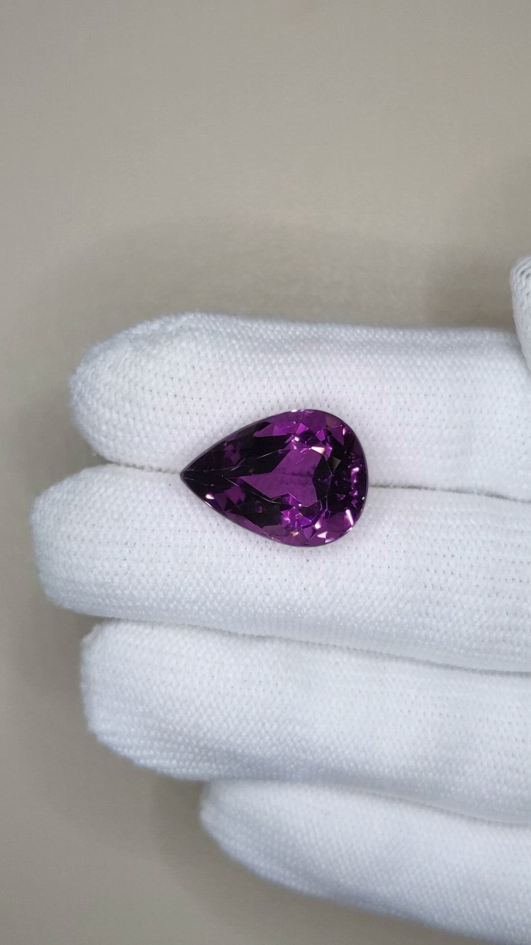 9.85 Ct. Purple Amethyst from Brazil Size Video