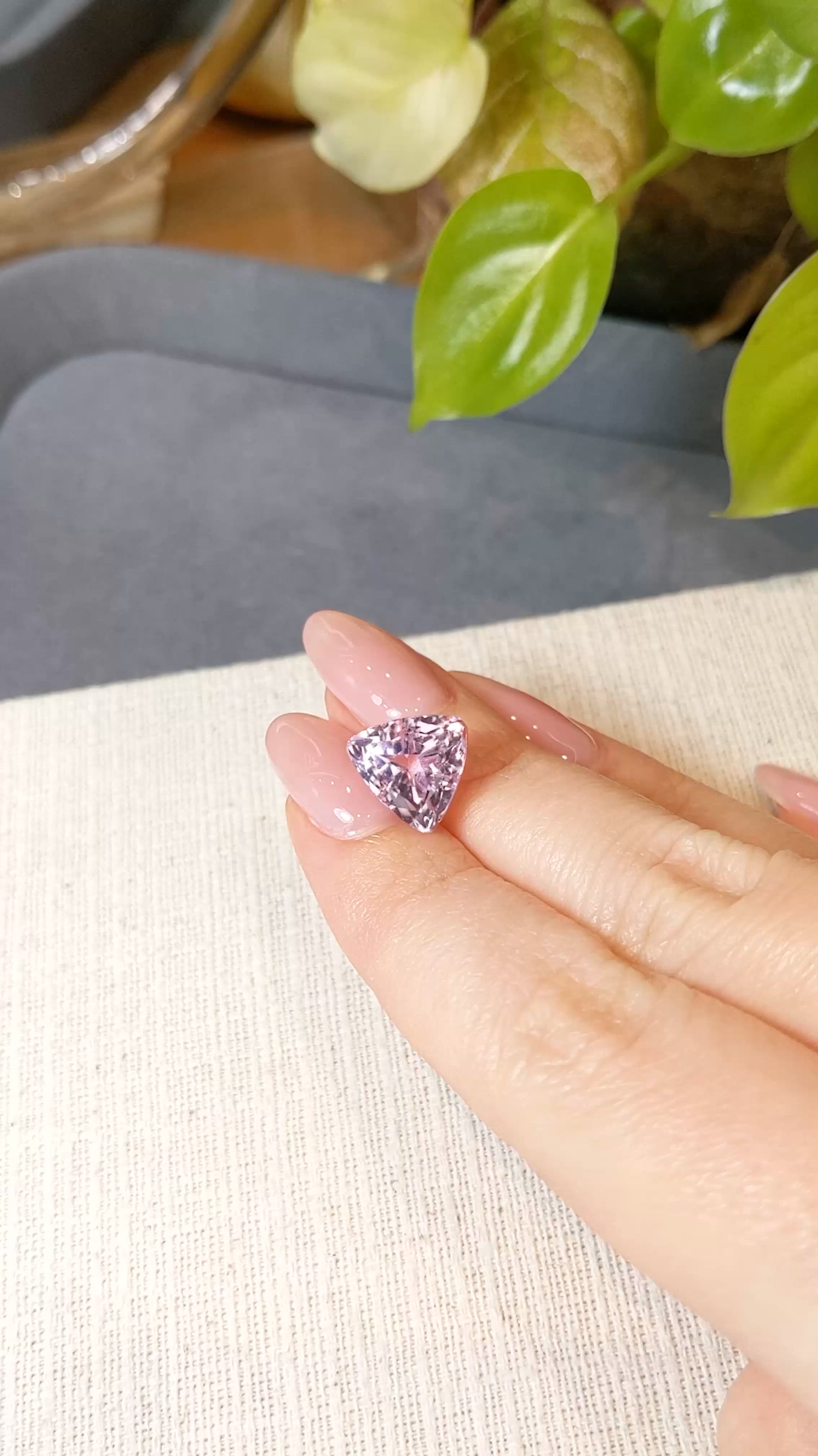 5.98 Ct. Pink Kunzite from Afghanistan Size Video