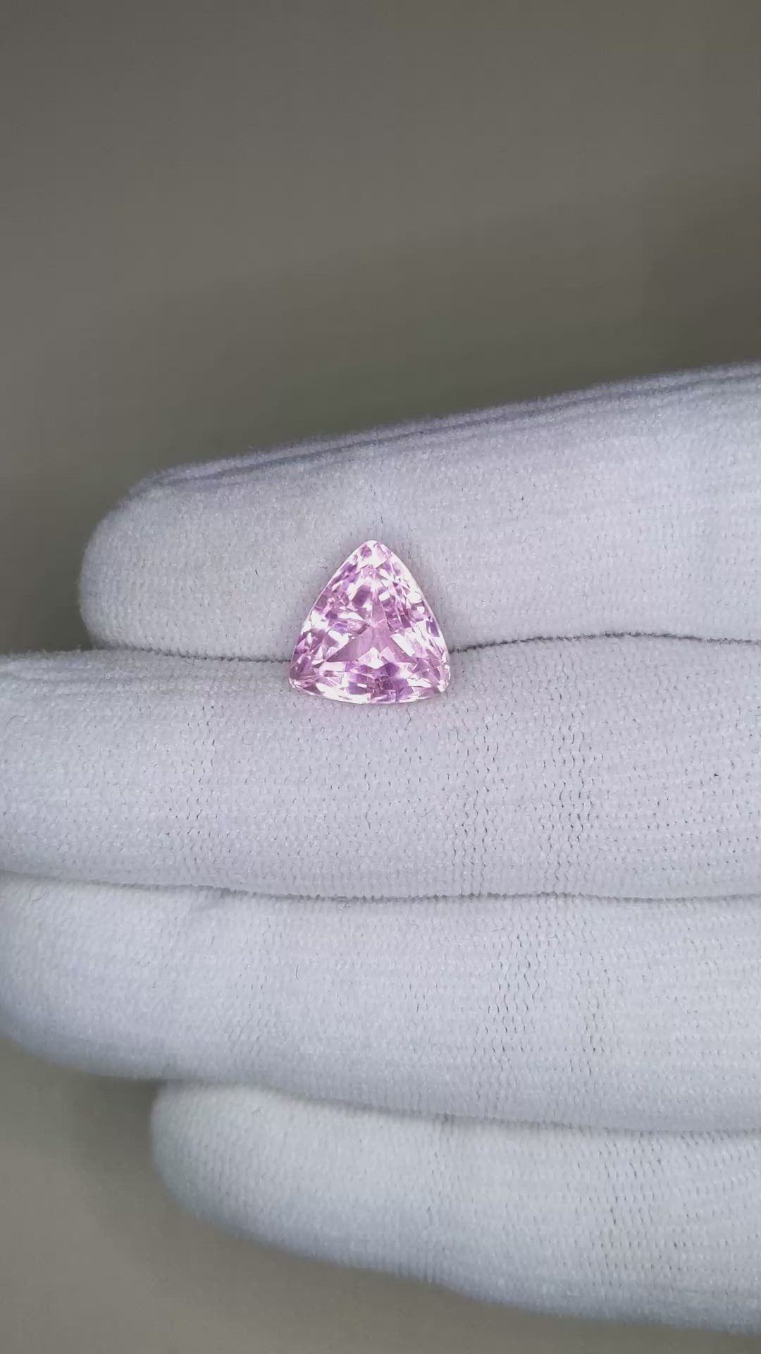 5.98 Ct. Pink Kunzite from Afghanistan Size Video