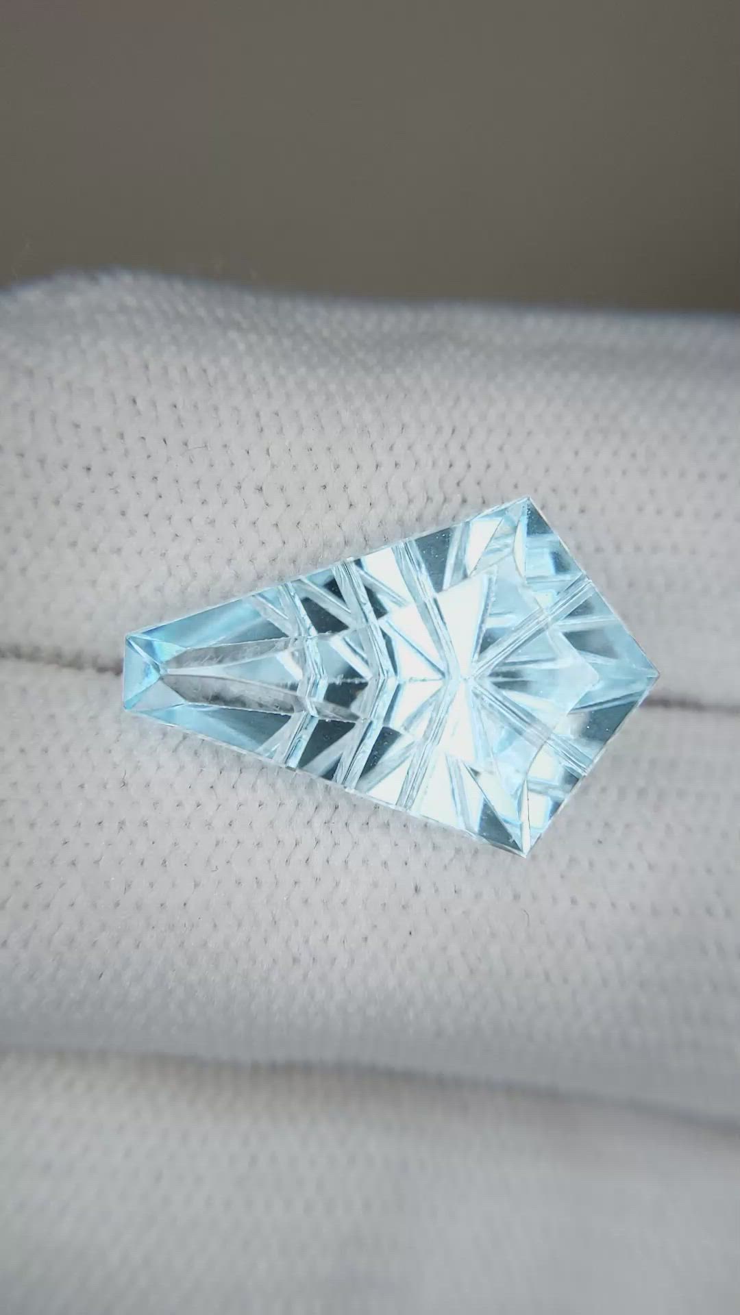 11.75 Ct. Blue Topaz from Brazil Size Video