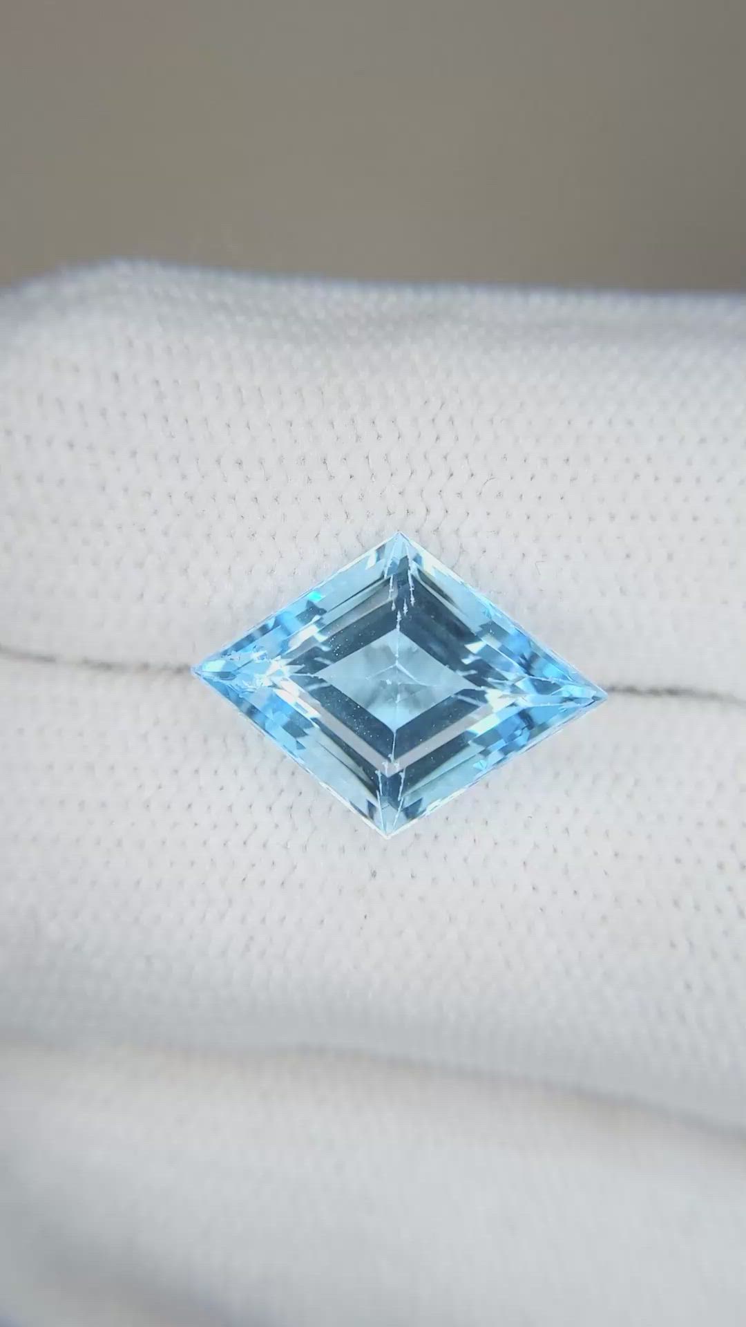 5.35 Ct. Blue Topaz from Brazil Size Video