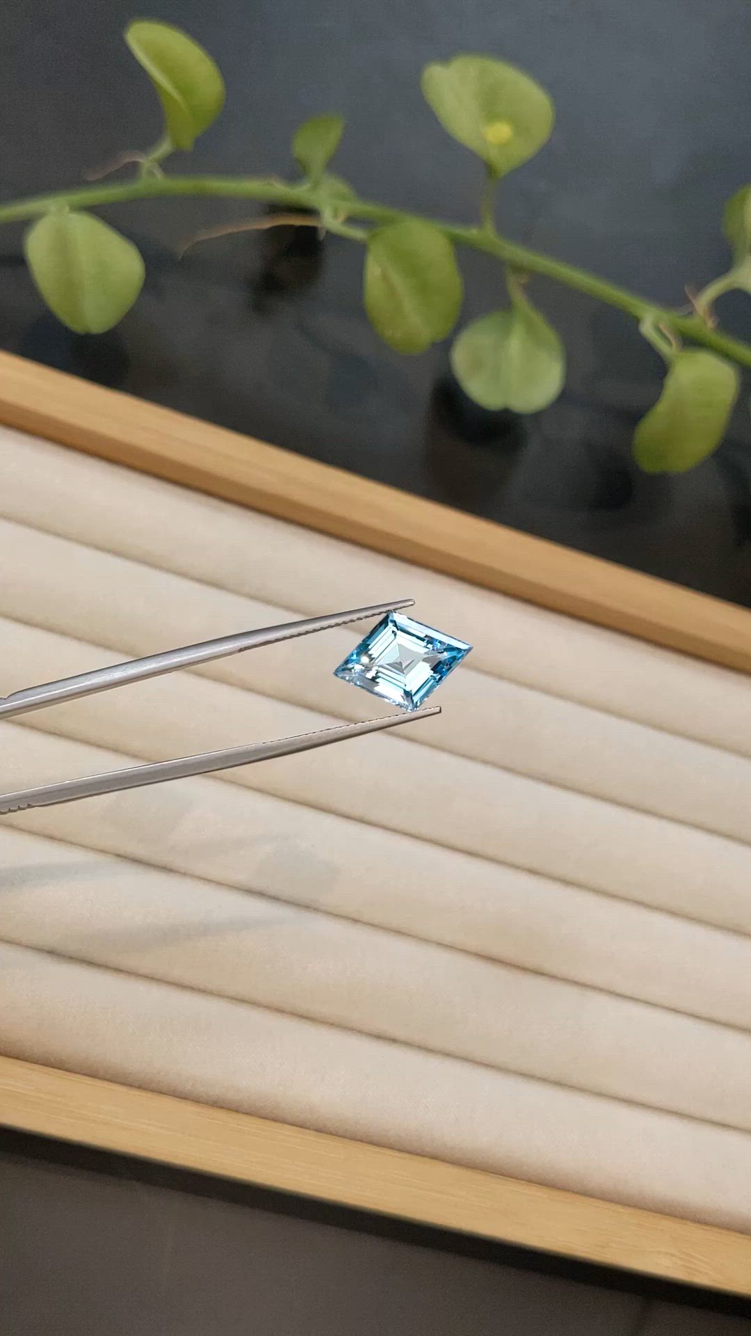 5.35 Ct. Blue Topaz from Brazil Size Video