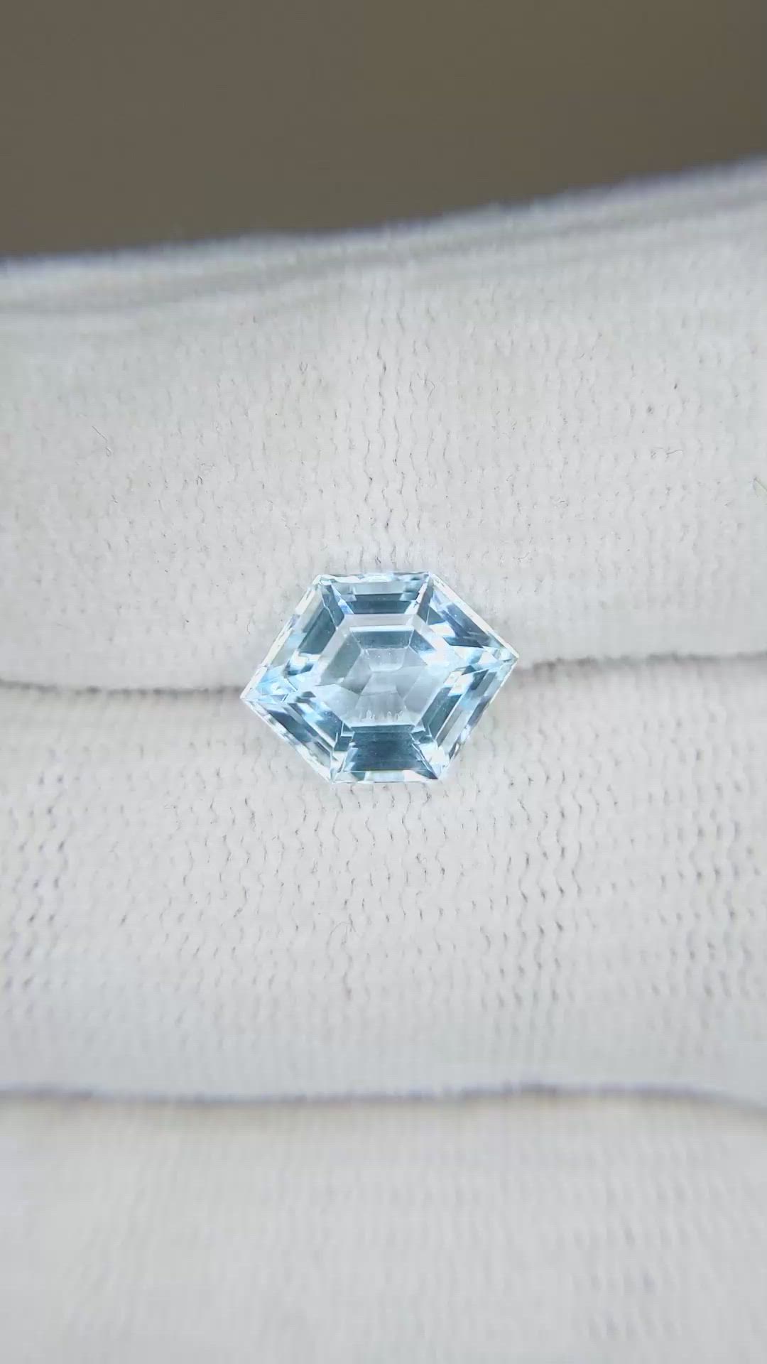 2.93 Ct. Blue Topaz from Brazil Size Video