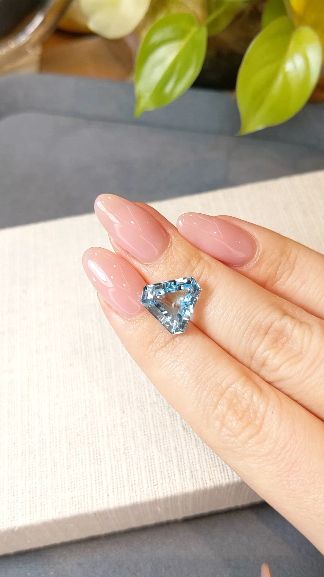 7.05 Ct. Blue Topaz from Brazil Size Video