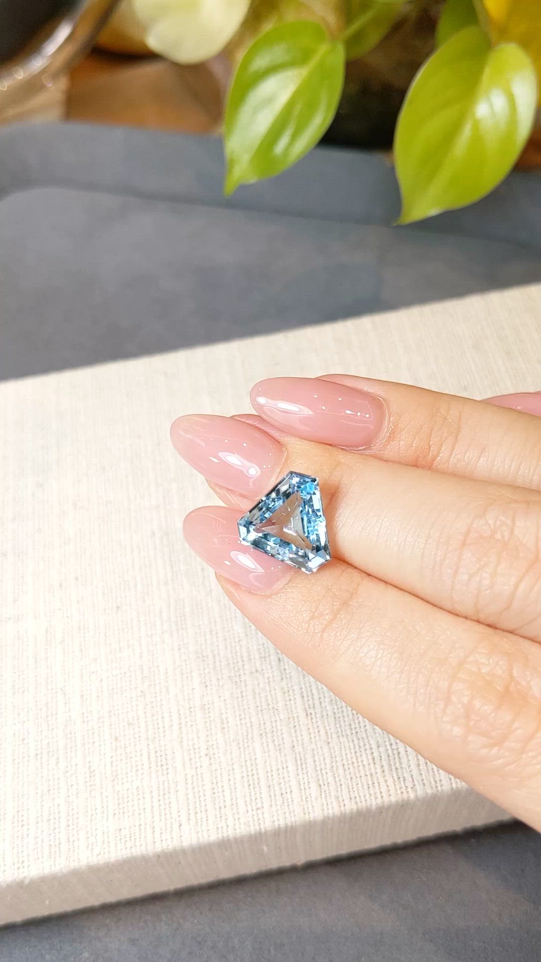 7.05 Ct. Blue Topaz from Brazil Size Video