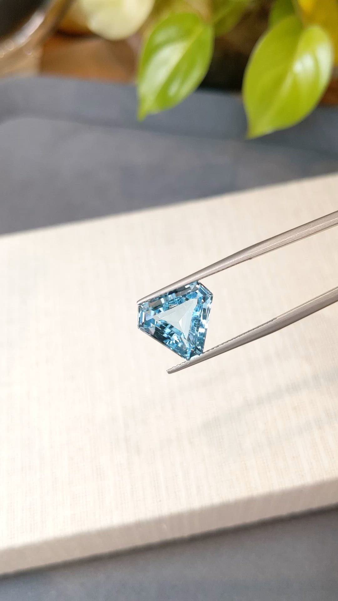 7.05 Ct. Blue Topaz from Brazil Size Video