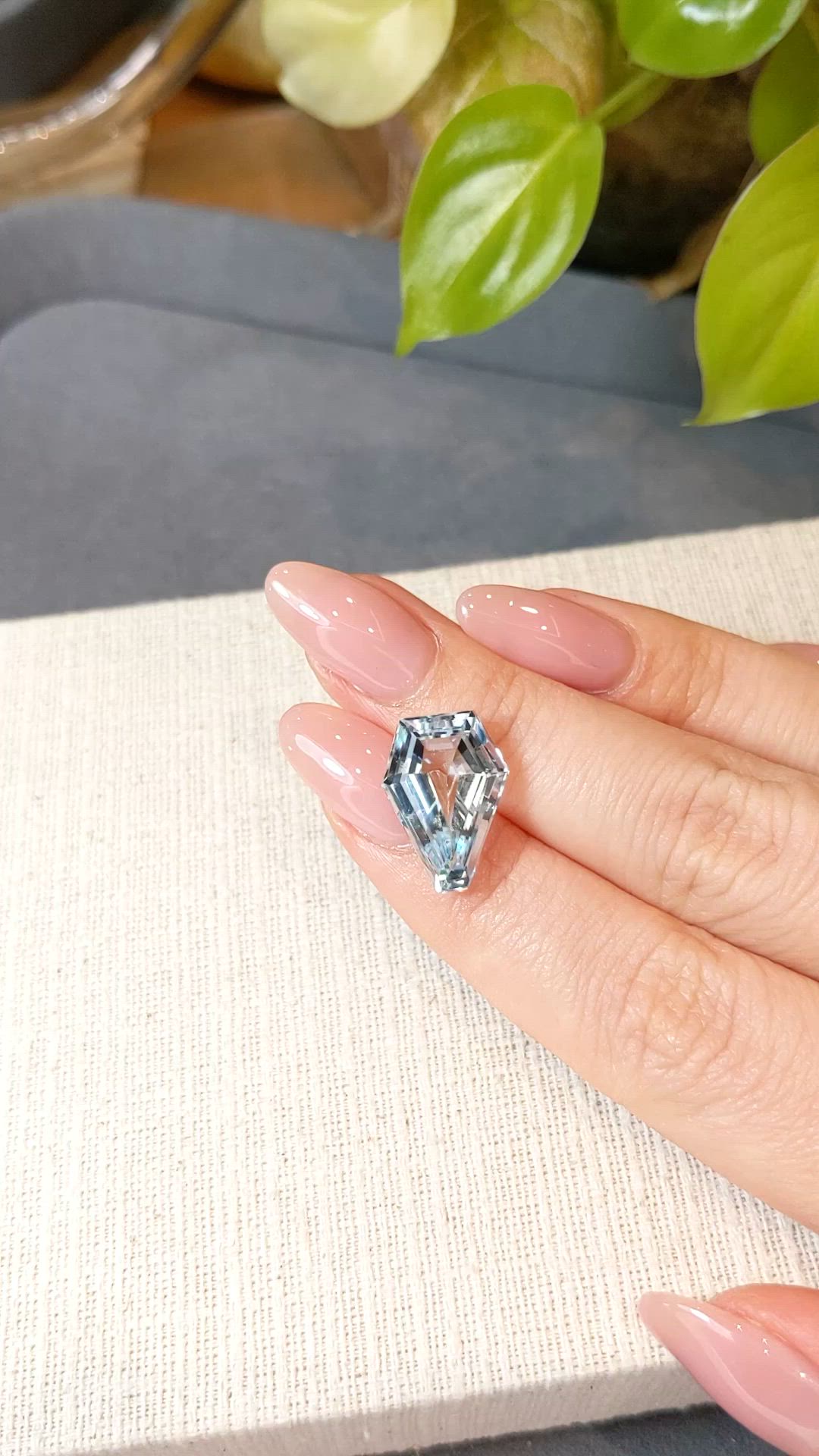 9.96 Ct. Blue Topaz from Brazil Size Video