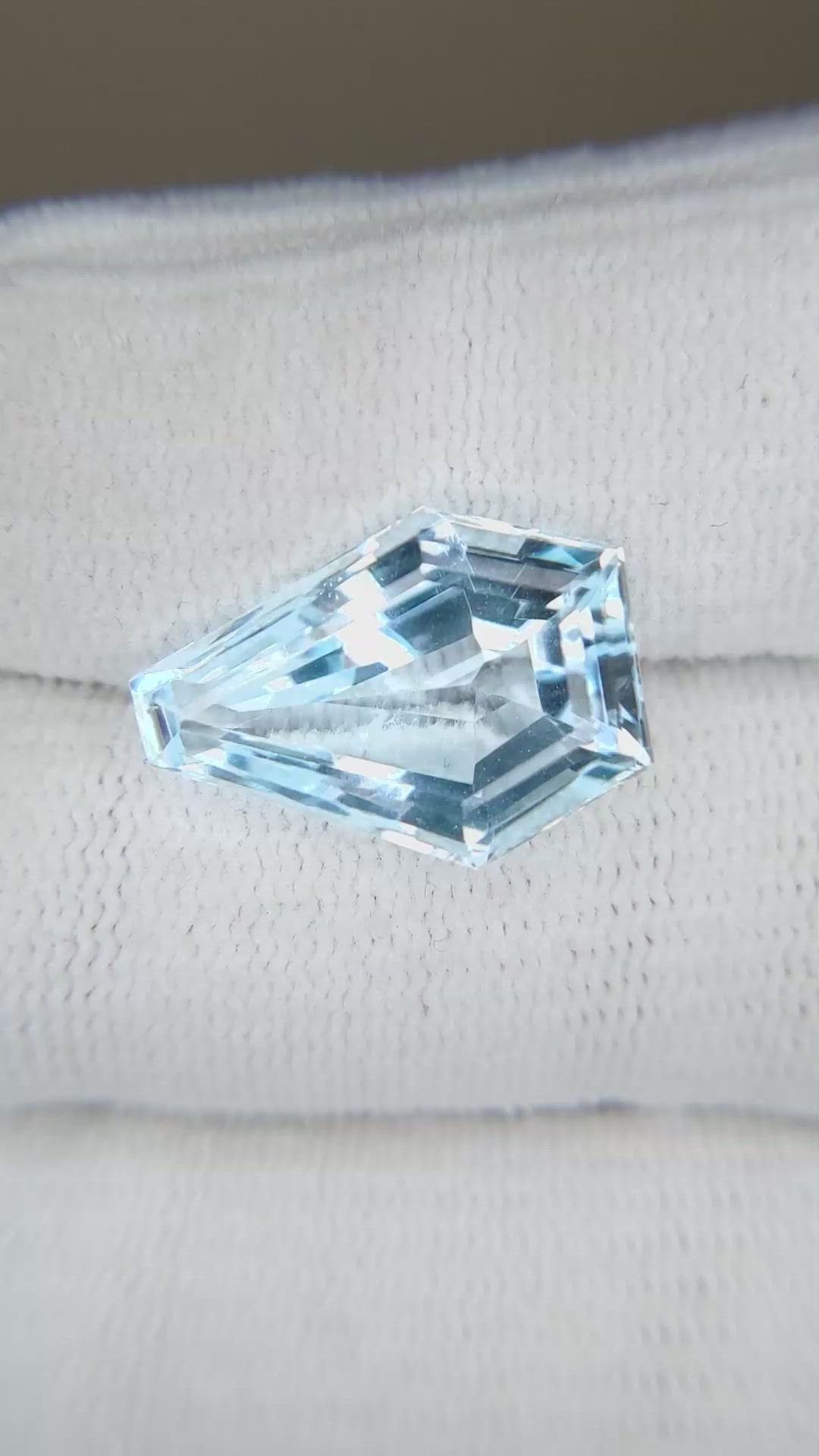 9.96 Ct. Blue Topaz from Brazil Size Video