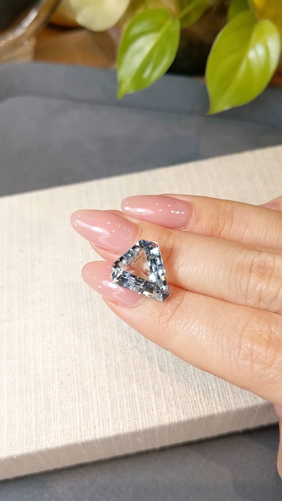 10.85 Ct. Sky Blue Topaz from Brazil Size Video