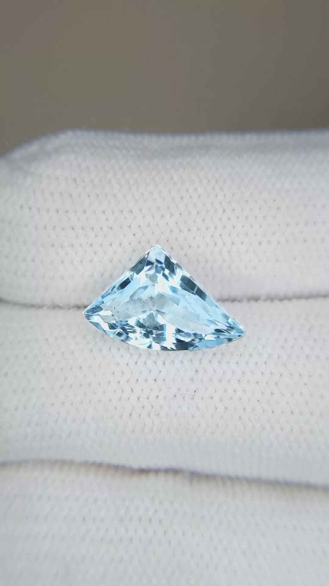 3.58 Ct. Sky Blue Topaz from Brazil Size Video