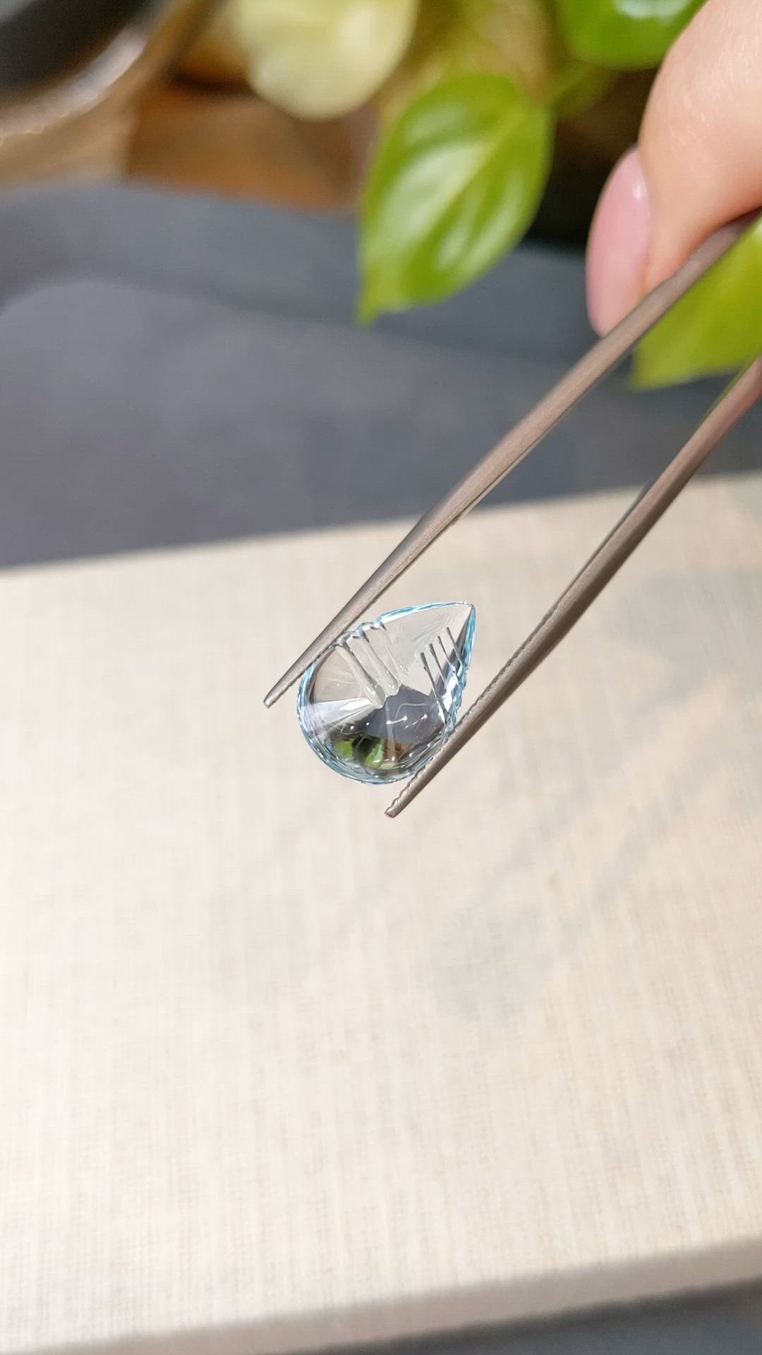 6.46 Ct. Sky Blue Topaz from Brazil Size Video
