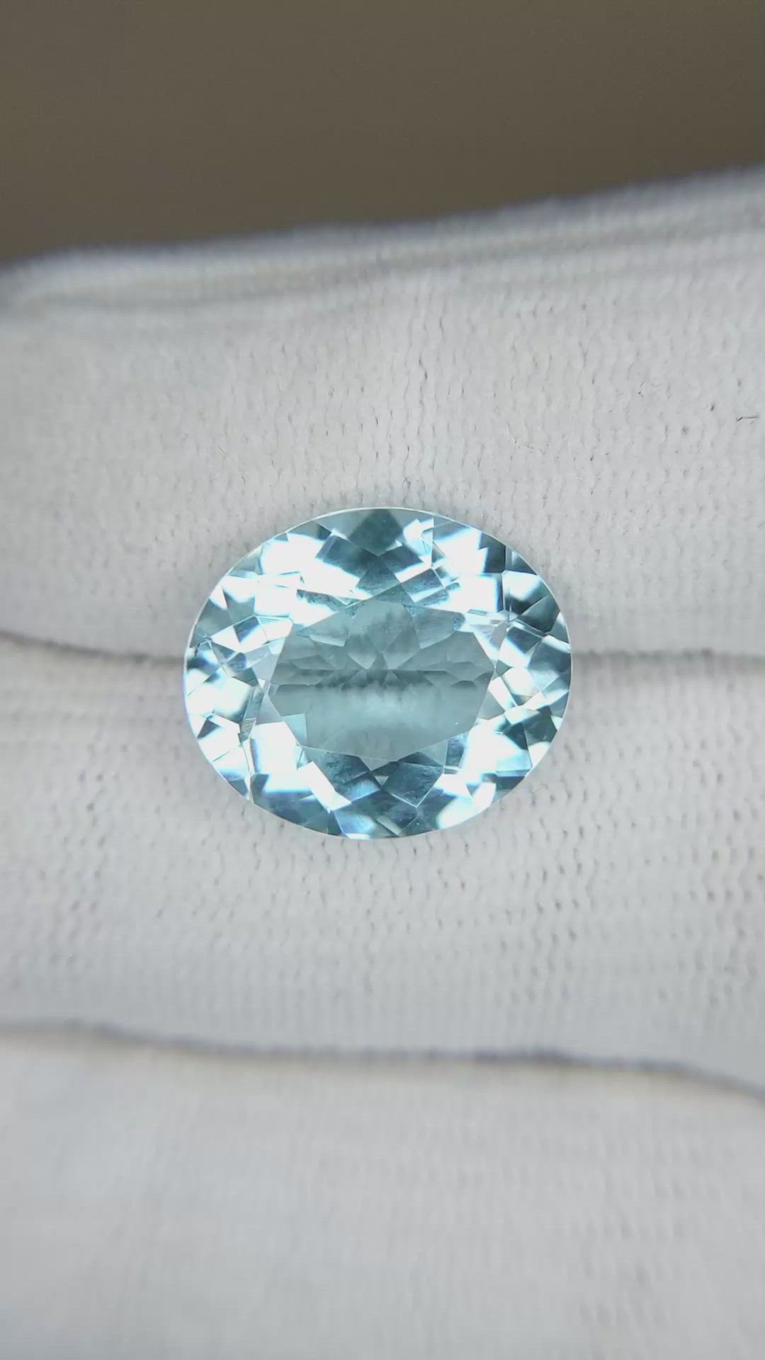 9.70 Ct. Sky Blue Topaz from Brazil Size Video