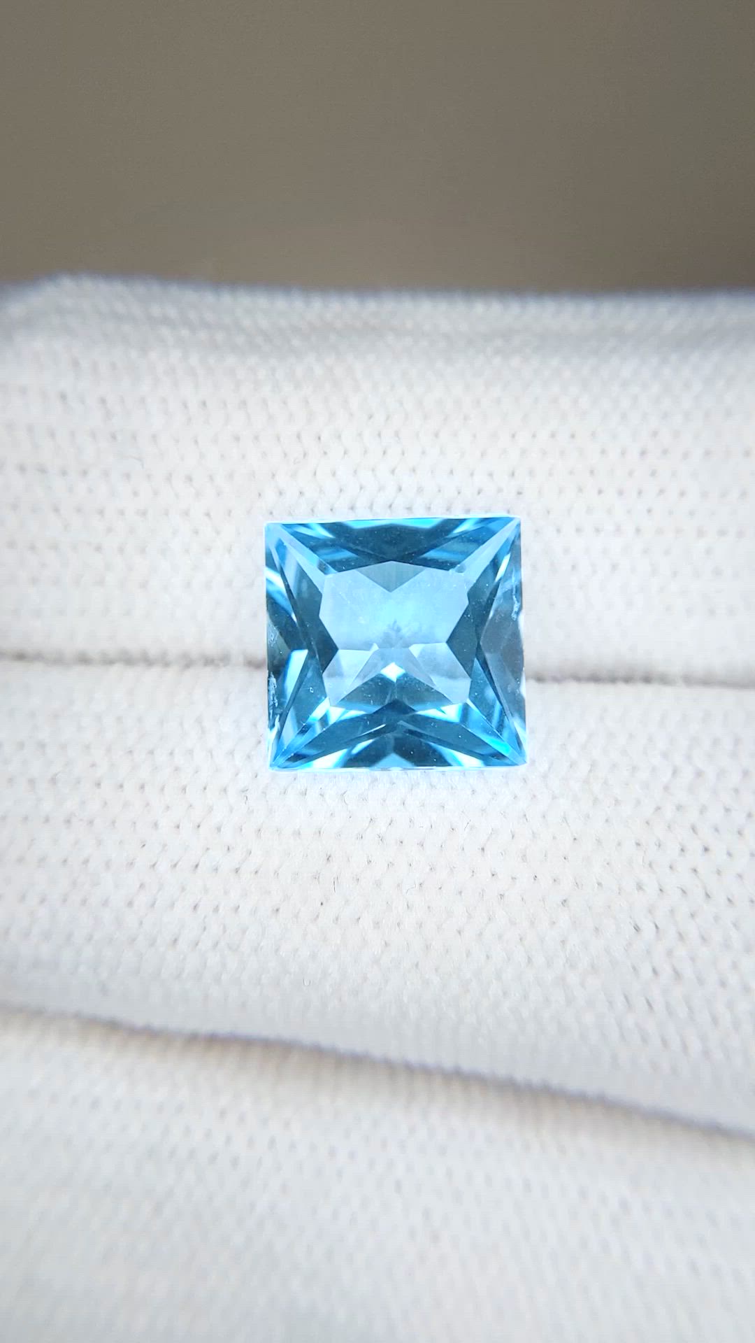 5.08 Ct. Blue Topaz from Brazil Size Video