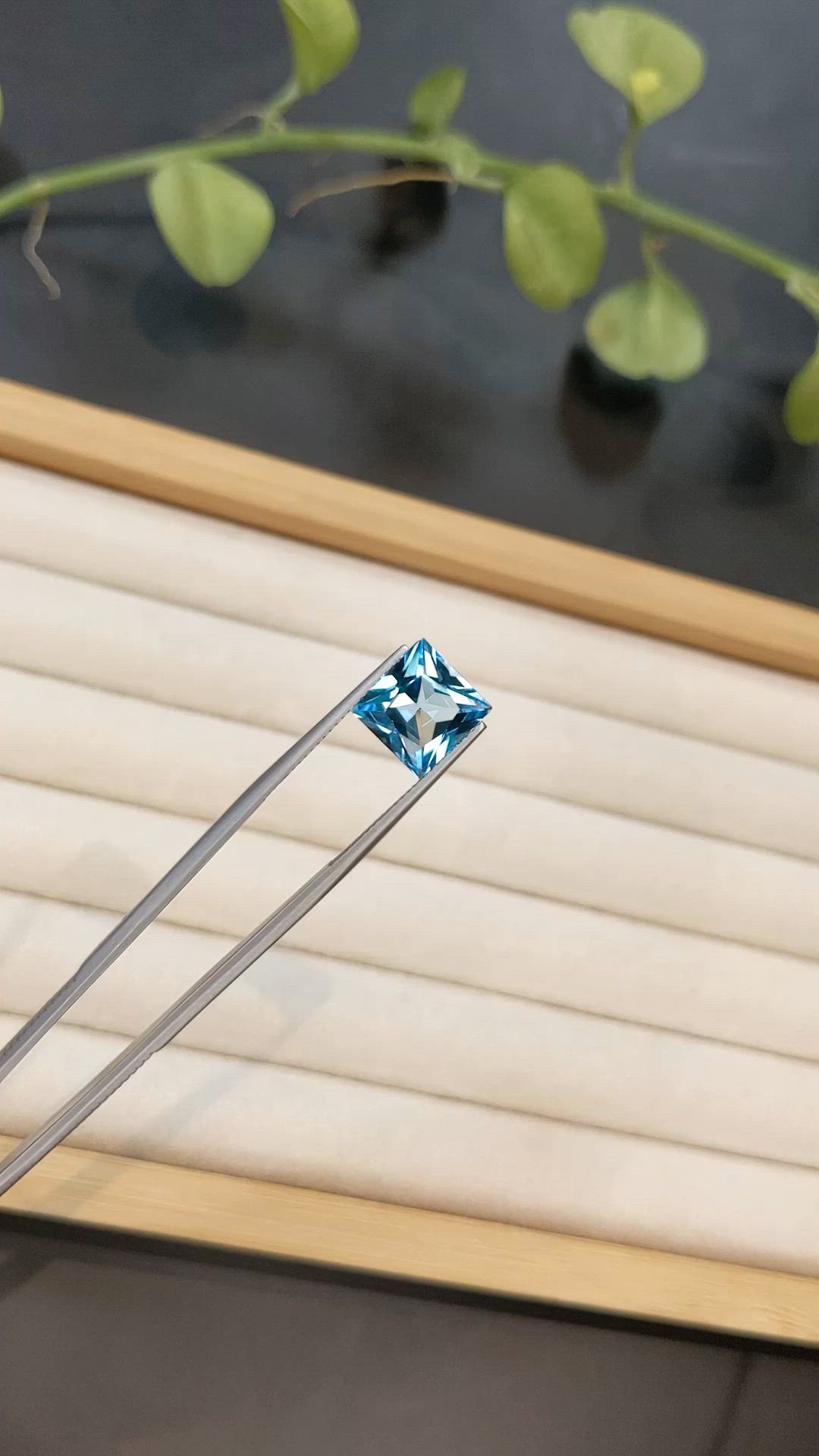 5.08 Ct. Blue Topaz from Brazil Size Video