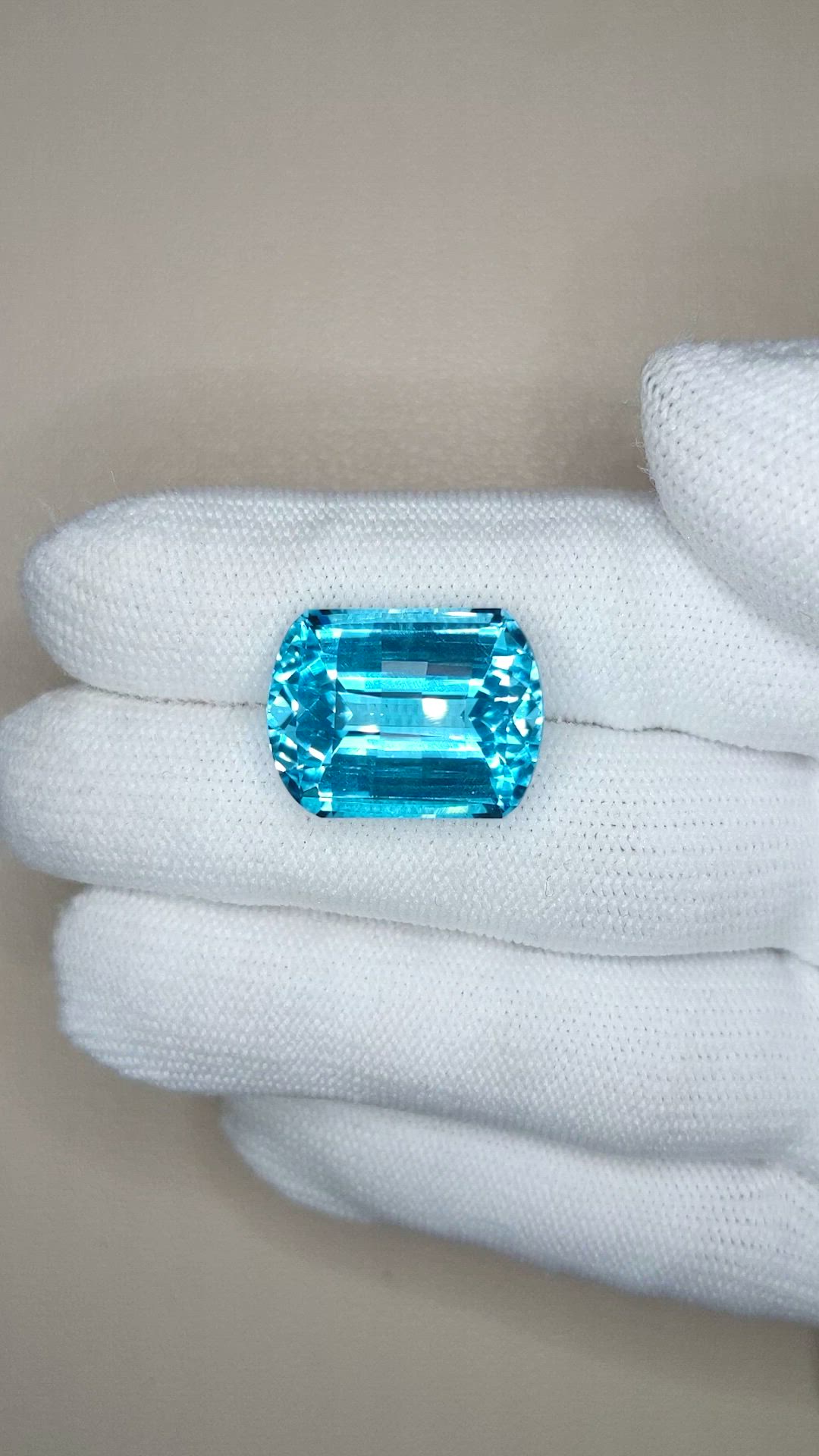 24.74 Ct. Blue Topaz from Brazil Size Video