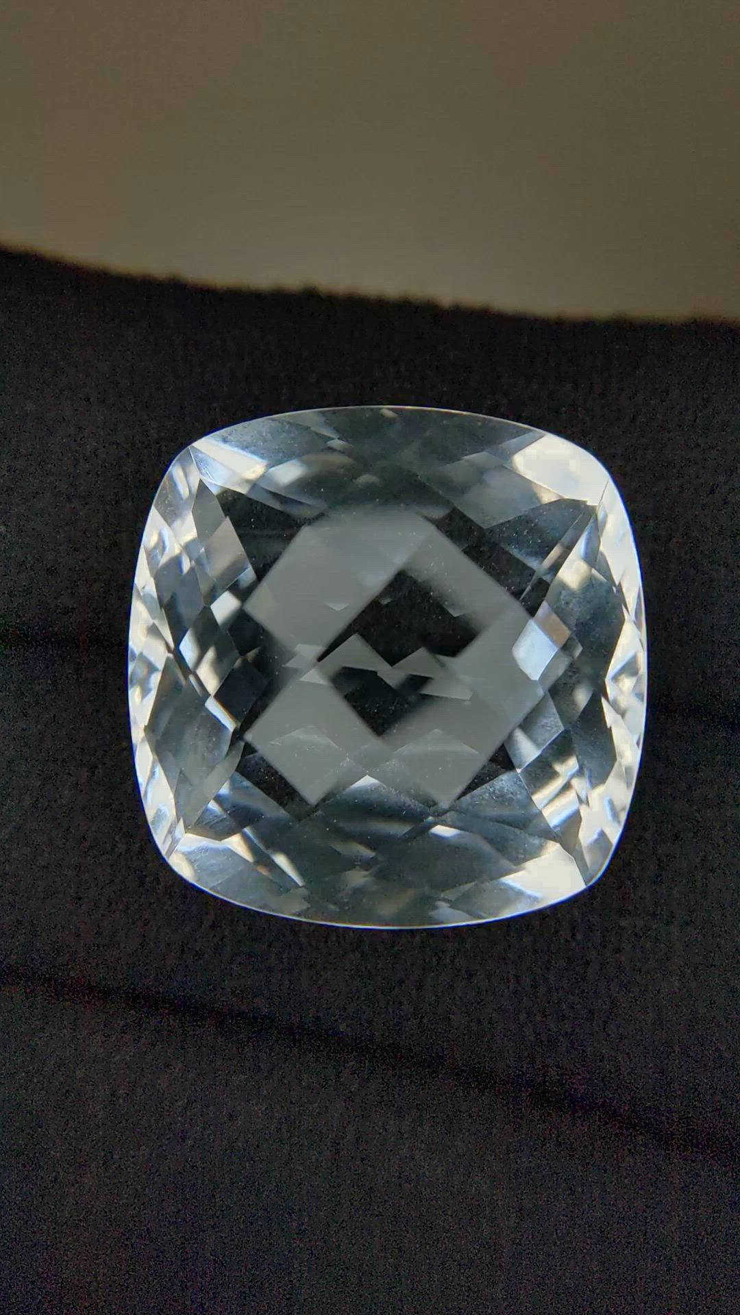 25.81 Ct. White Topaz from Brazil Size Video