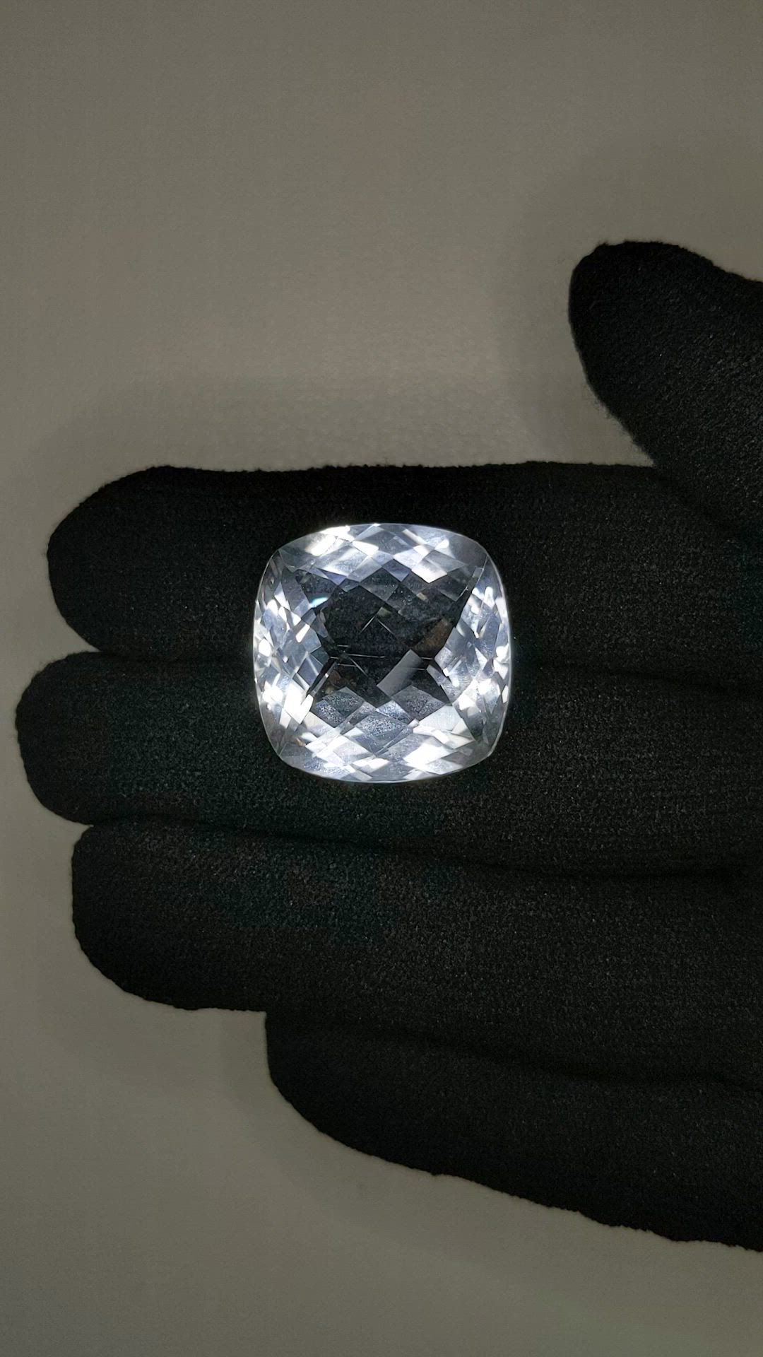 25.81 Ct. White Topaz from Brazil Size Video