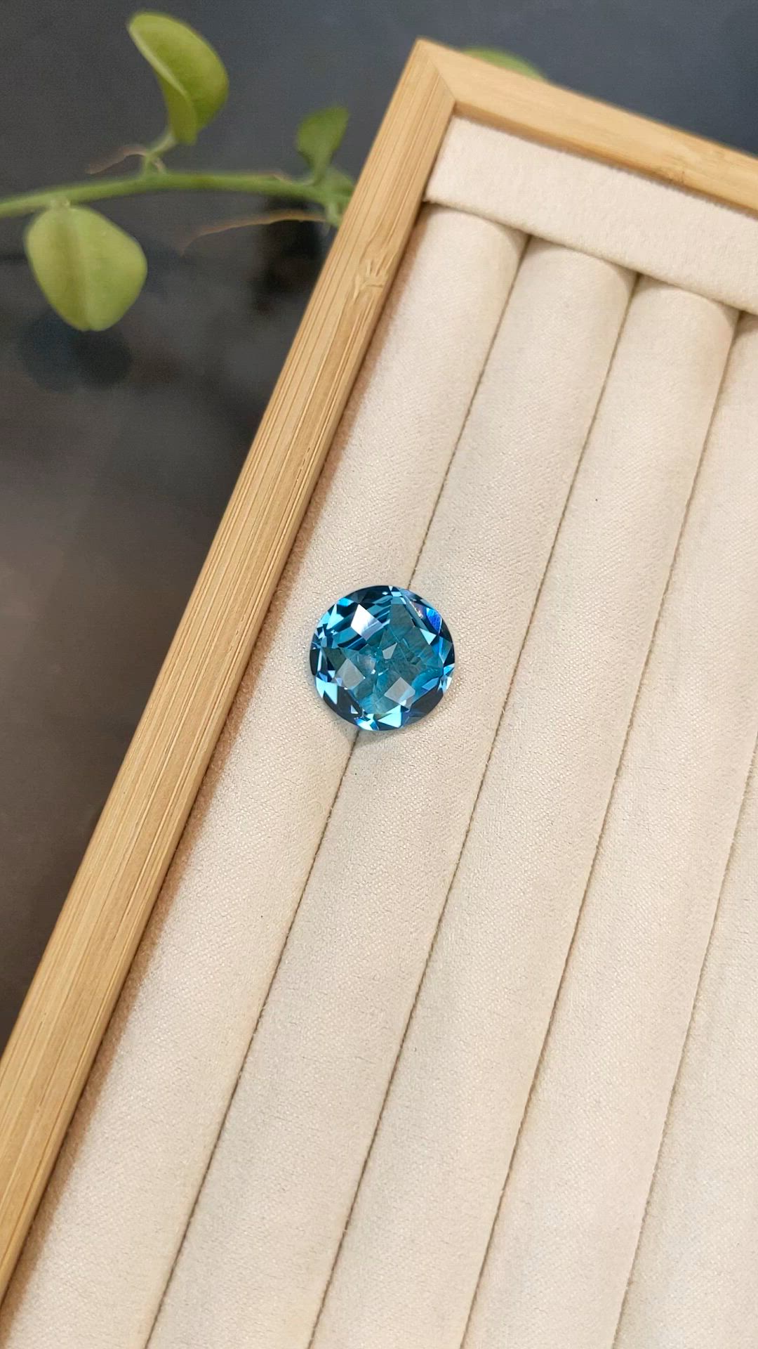 19.92 Ct. Swiss Blue Topaz from Brazil Size Video