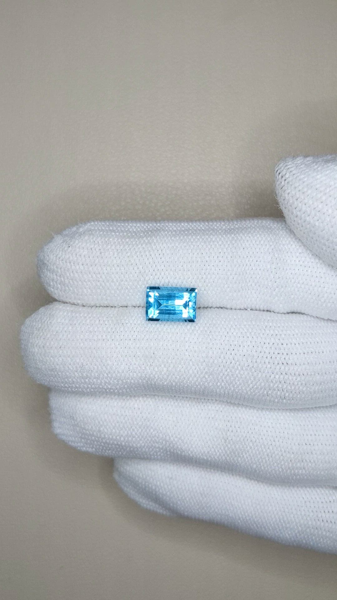 2.98 Ct. Swiss Blue Topaz from Brazil Size Video