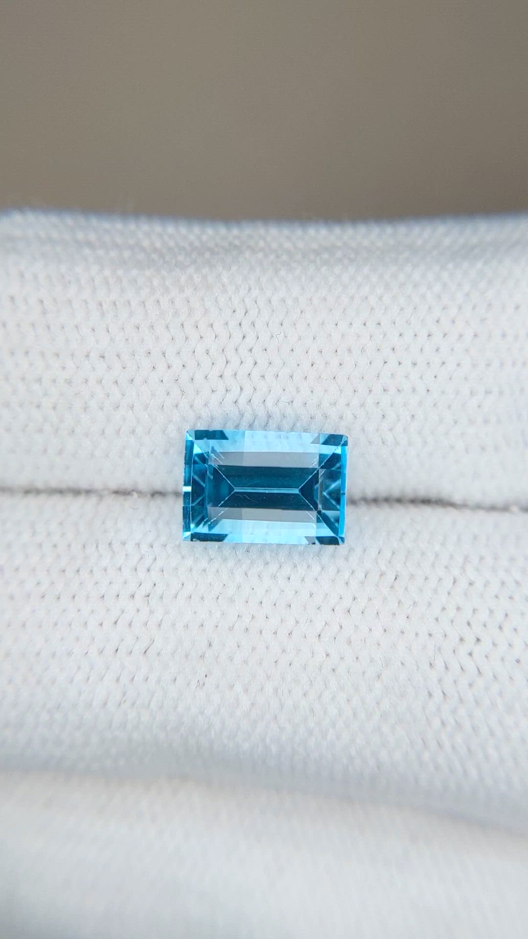2.98 Ct. Swiss Blue Topaz from Brazil Size Video
