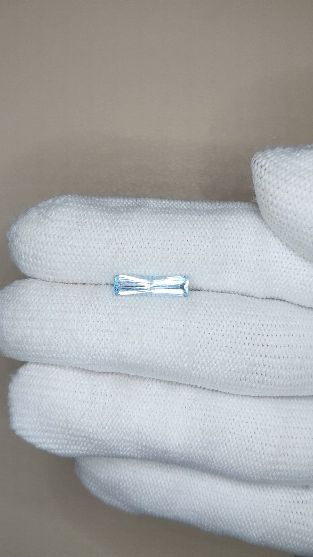 1.55 Ct. Sky Blue Topaz from Brazil Size Video
