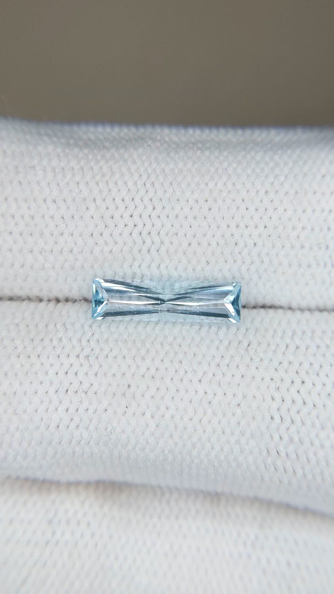 1.55 Ct. Sky Blue Topaz from Brazil Size Video