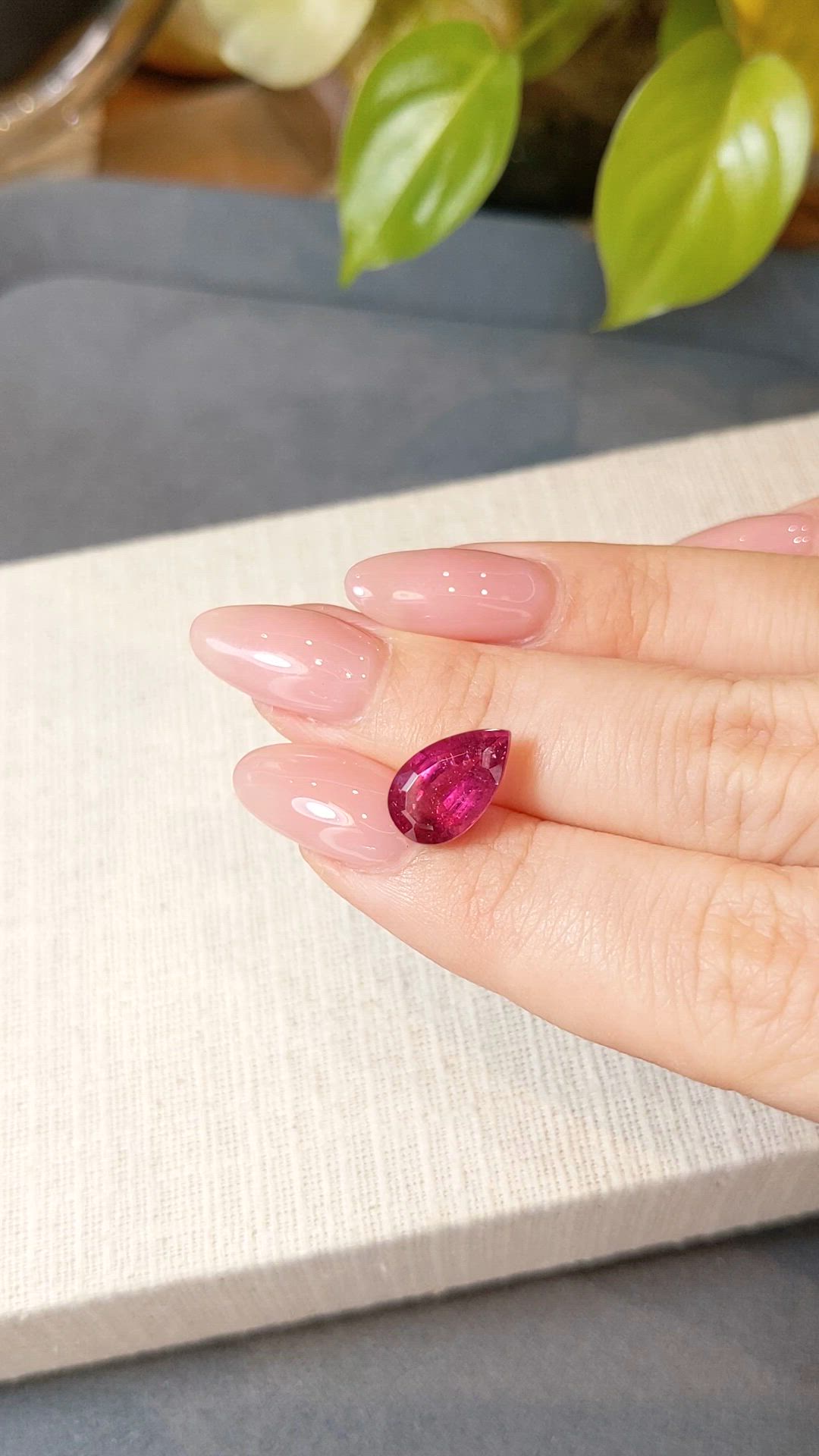 3.46 Ct. Pink Tourmaline from Brazil Size Video